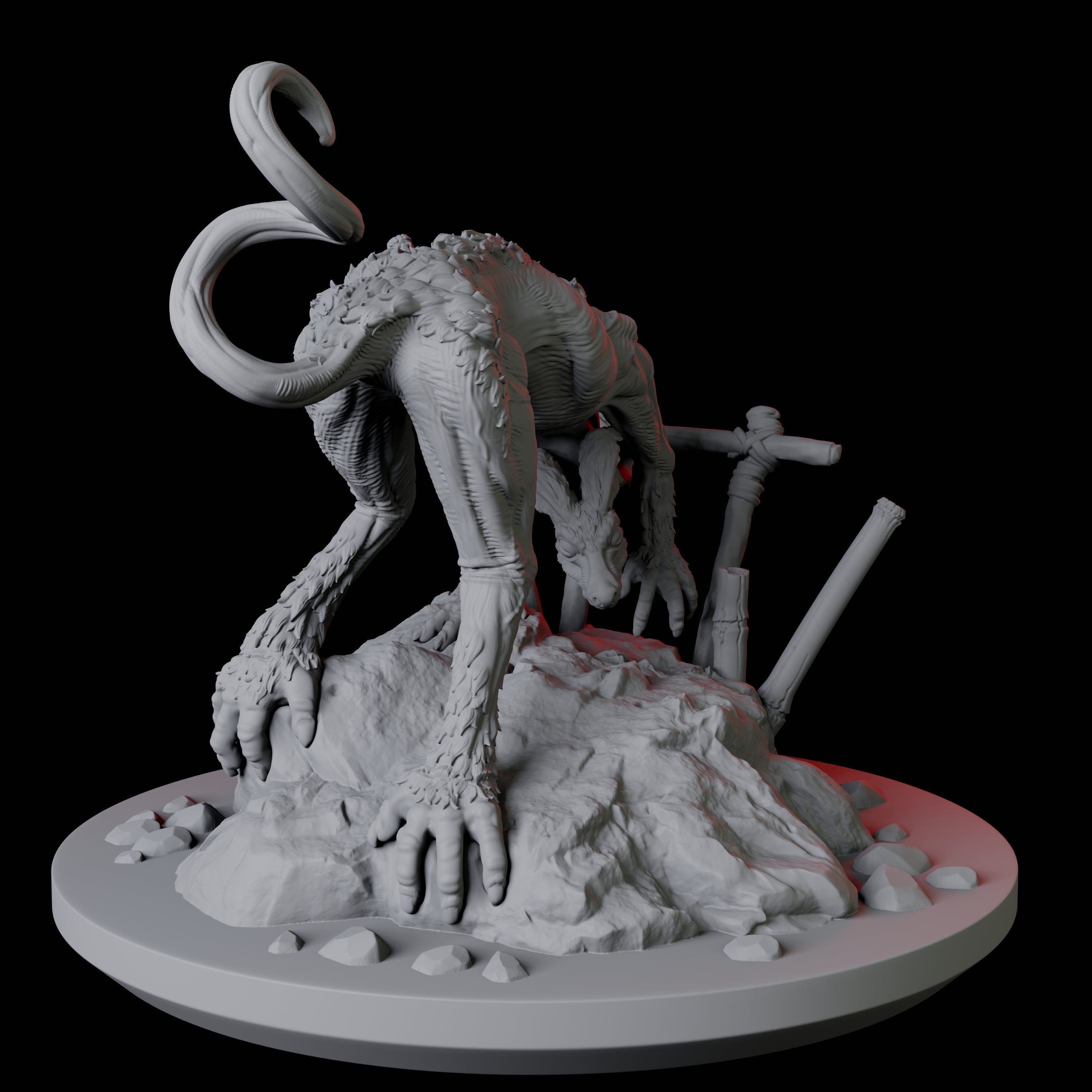 Hunting Sigbin Miniature for Dungeons and Dragons, Pathfinder or other TTRPGs