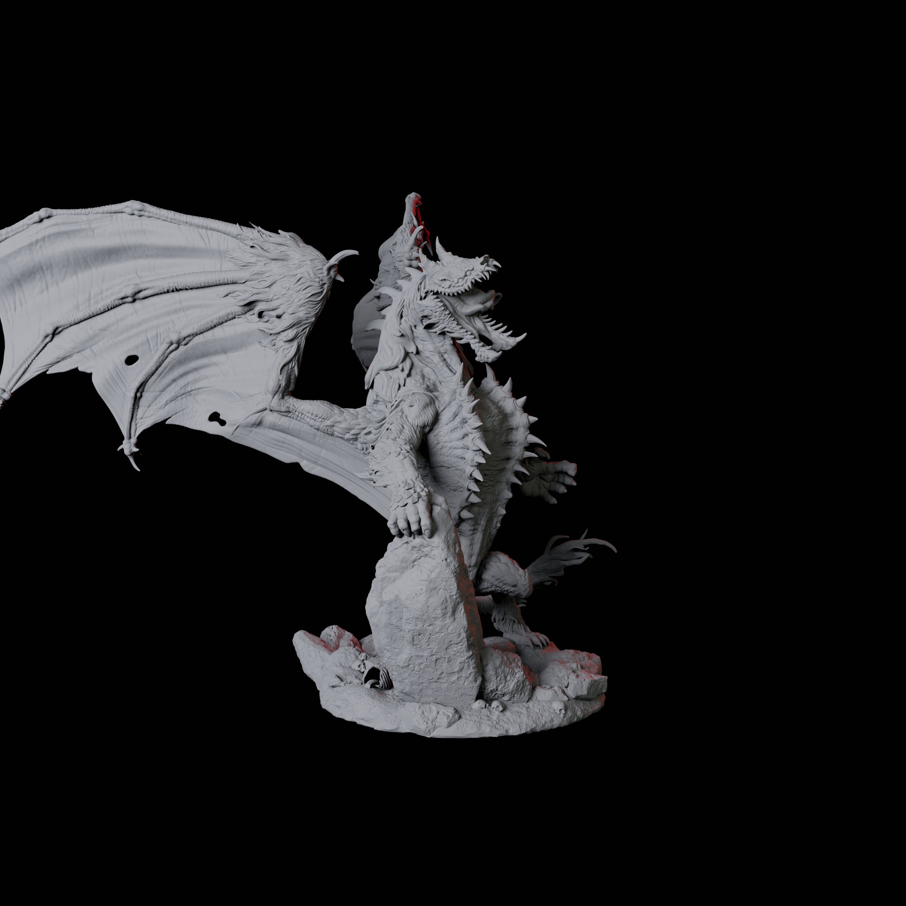 Hyena Dragon Miniature for Dungeons and Dragons, Pathfinder or other TTRPGs