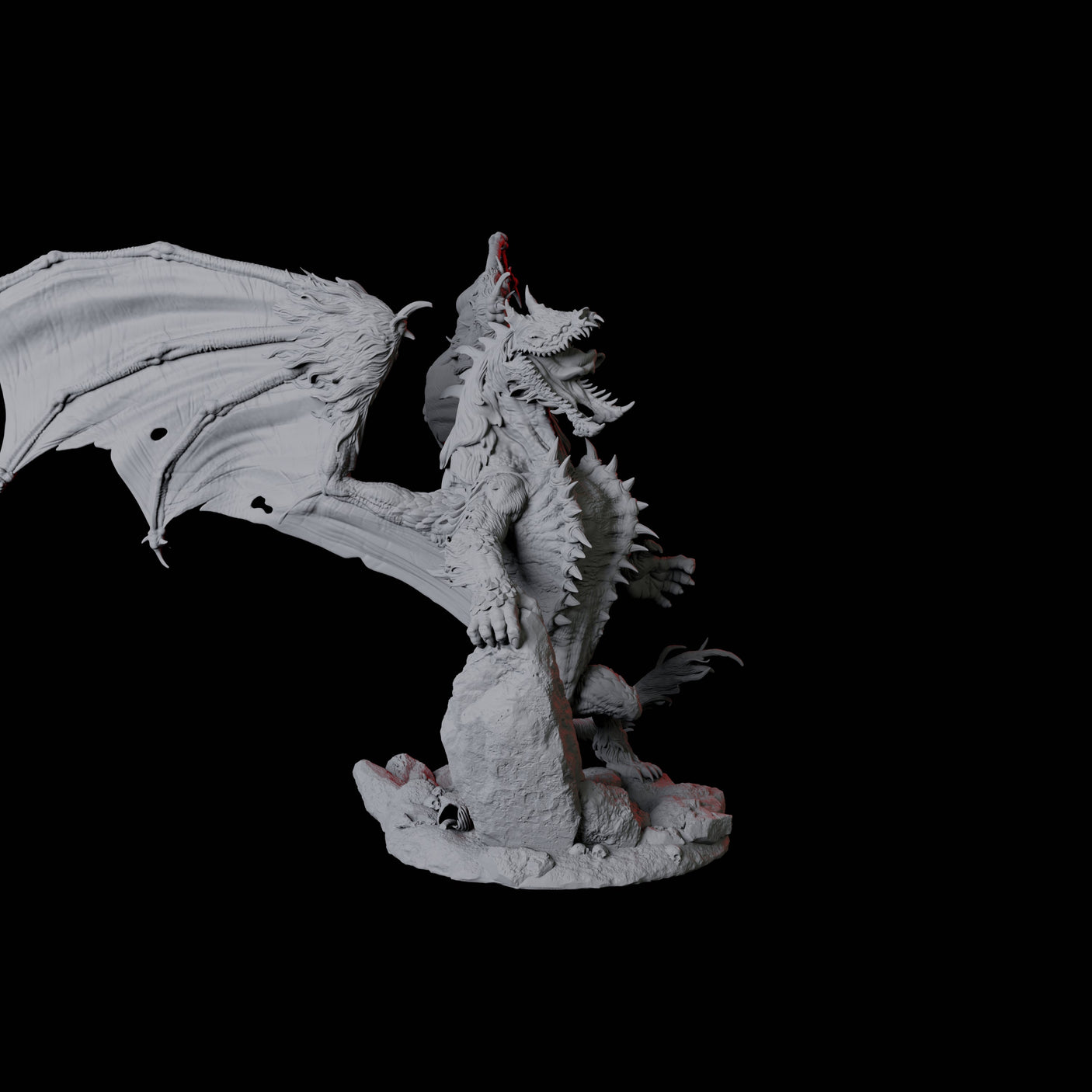 Hyena Dragon Miniature for Dungeons and Dragons, Pathfinder or other TTRPGs
