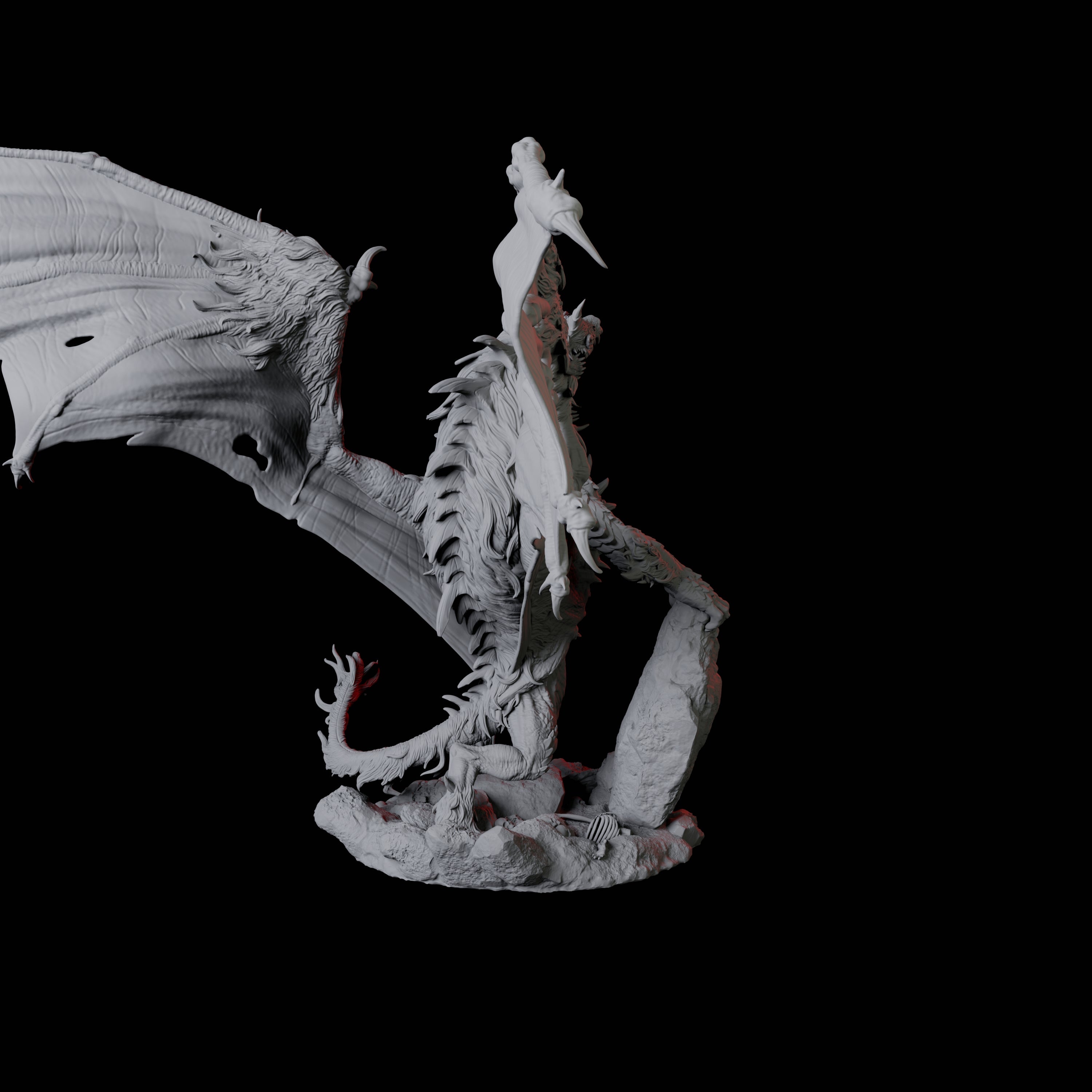 Hyena Dragon Miniature for Dungeons and Dragons, Pathfinder or other TTRPGs