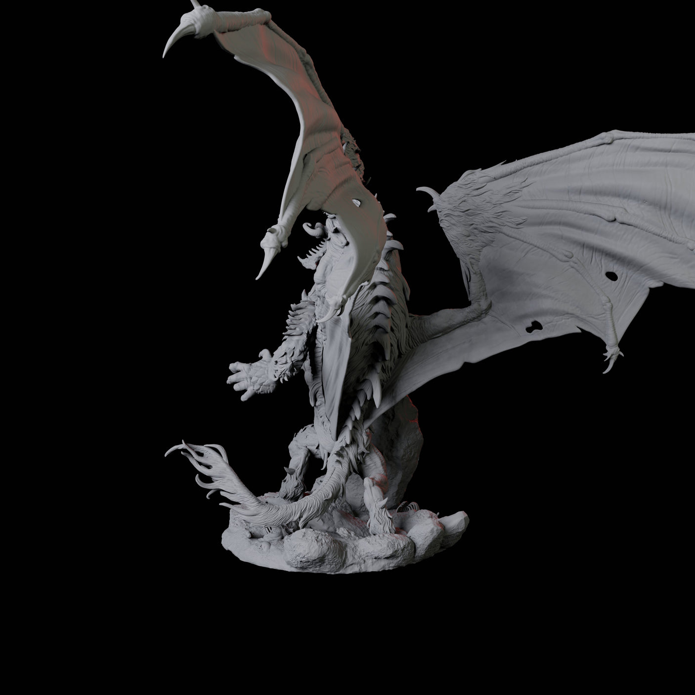 Hyena Dragon Miniature for Dungeons and Dragons, Pathfinder or other TTRPGs