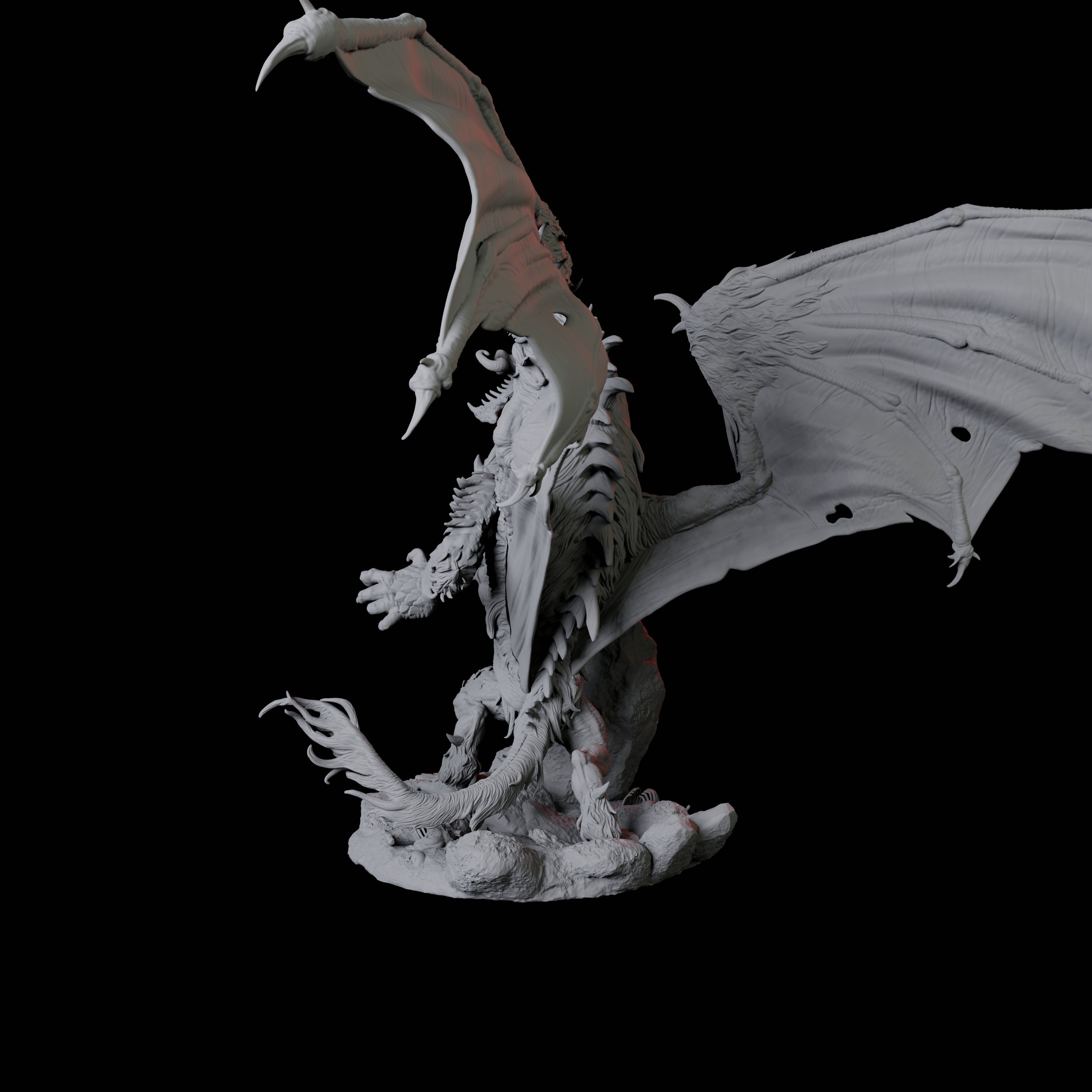 Hyena Dragon Miniature for Dungeons and Dragons, Pathfinder or other TTRPGs