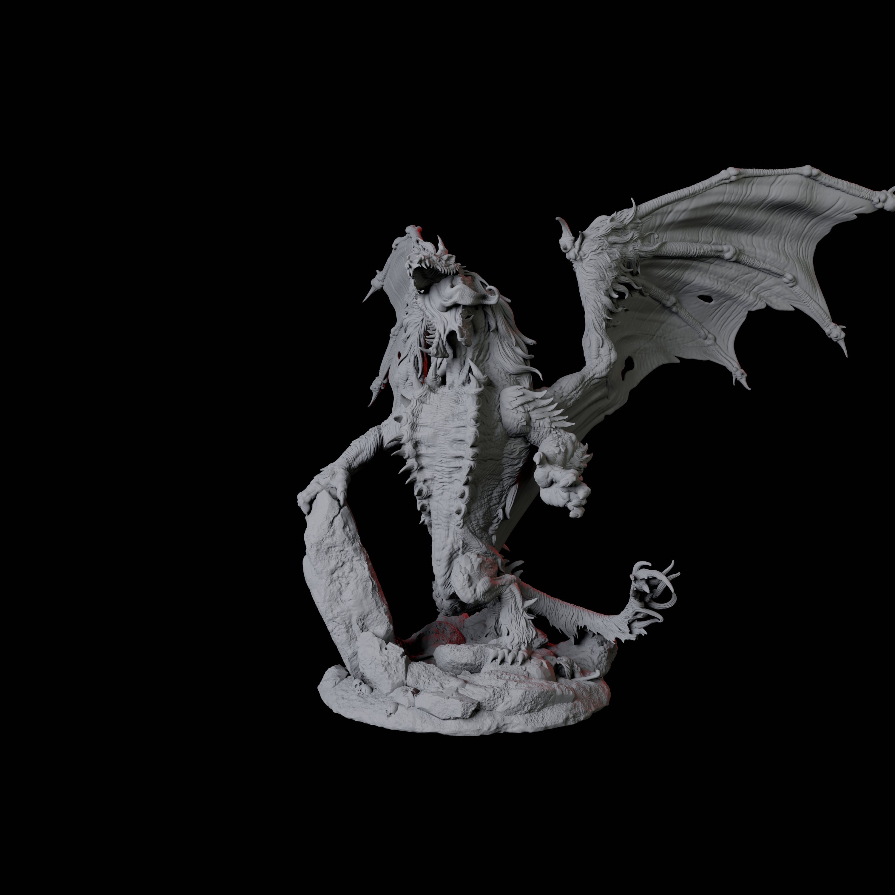 Hyena Dragon Miniature for Dungeons and Dragons, Pathfinder or other TTRPGs