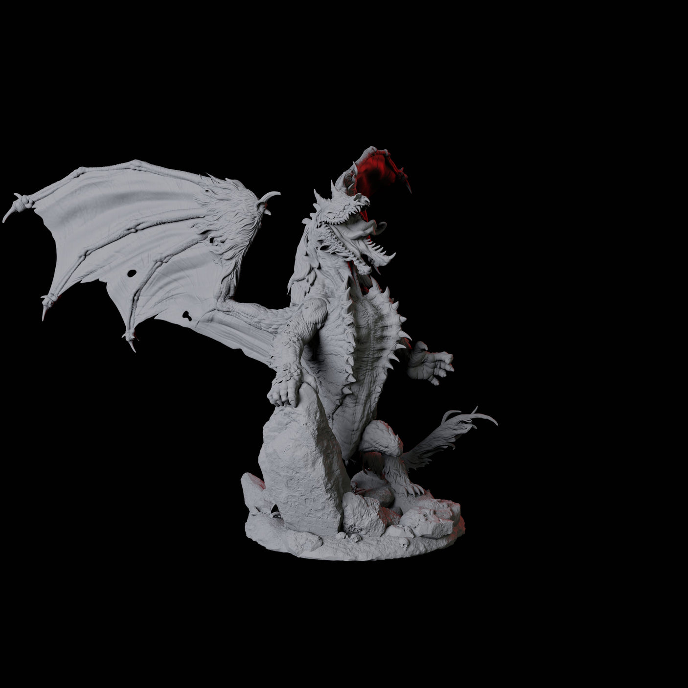 Hyena Dragon Miniature for Dungeons and Dragons, Pathfinder or other TTRPGs