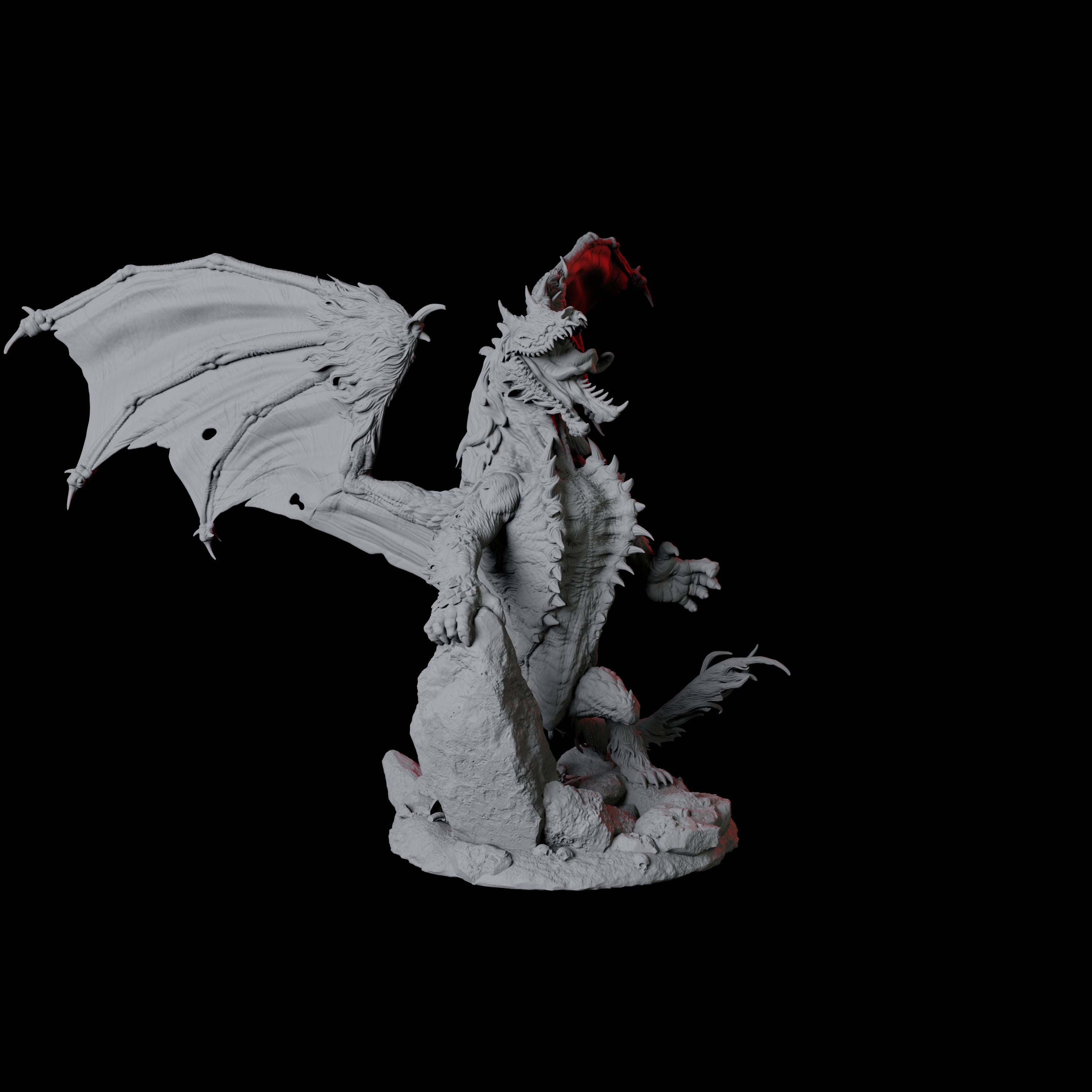 Hyena Dragon Miniature for Dungeons and Dragons, Pathfinder or other TTRPGs