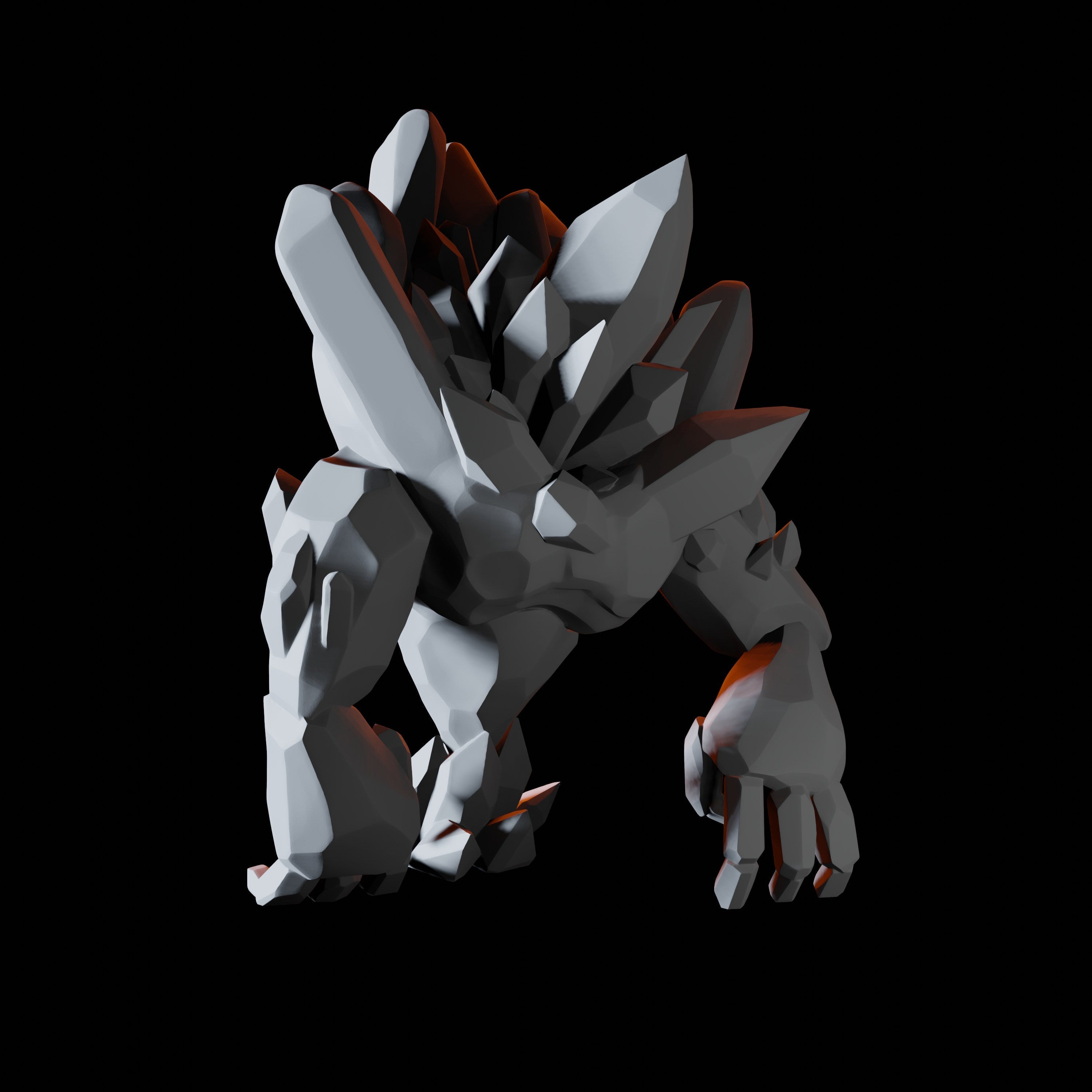 Ice Elemental Miniature for Dungeons and Dragons, Pathfinder or other TTRPGs