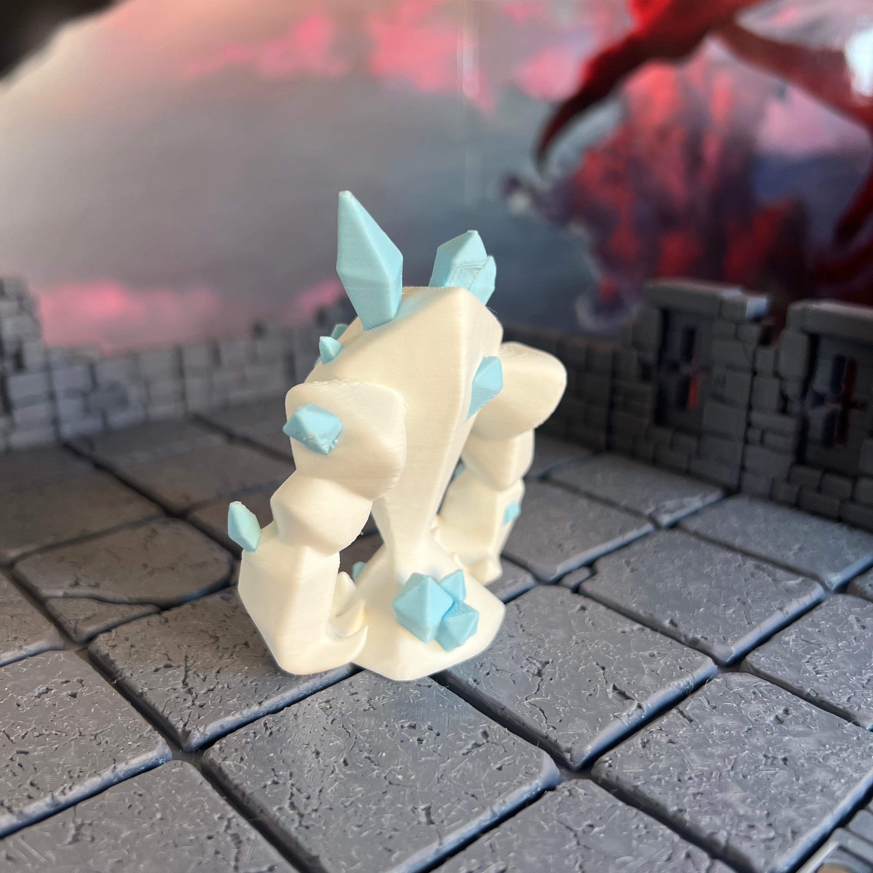 Ice Elemental Multicolour Table Ready Miniature Miniature for Dungeons and Dragons, Pathfinder or other TTRPGs