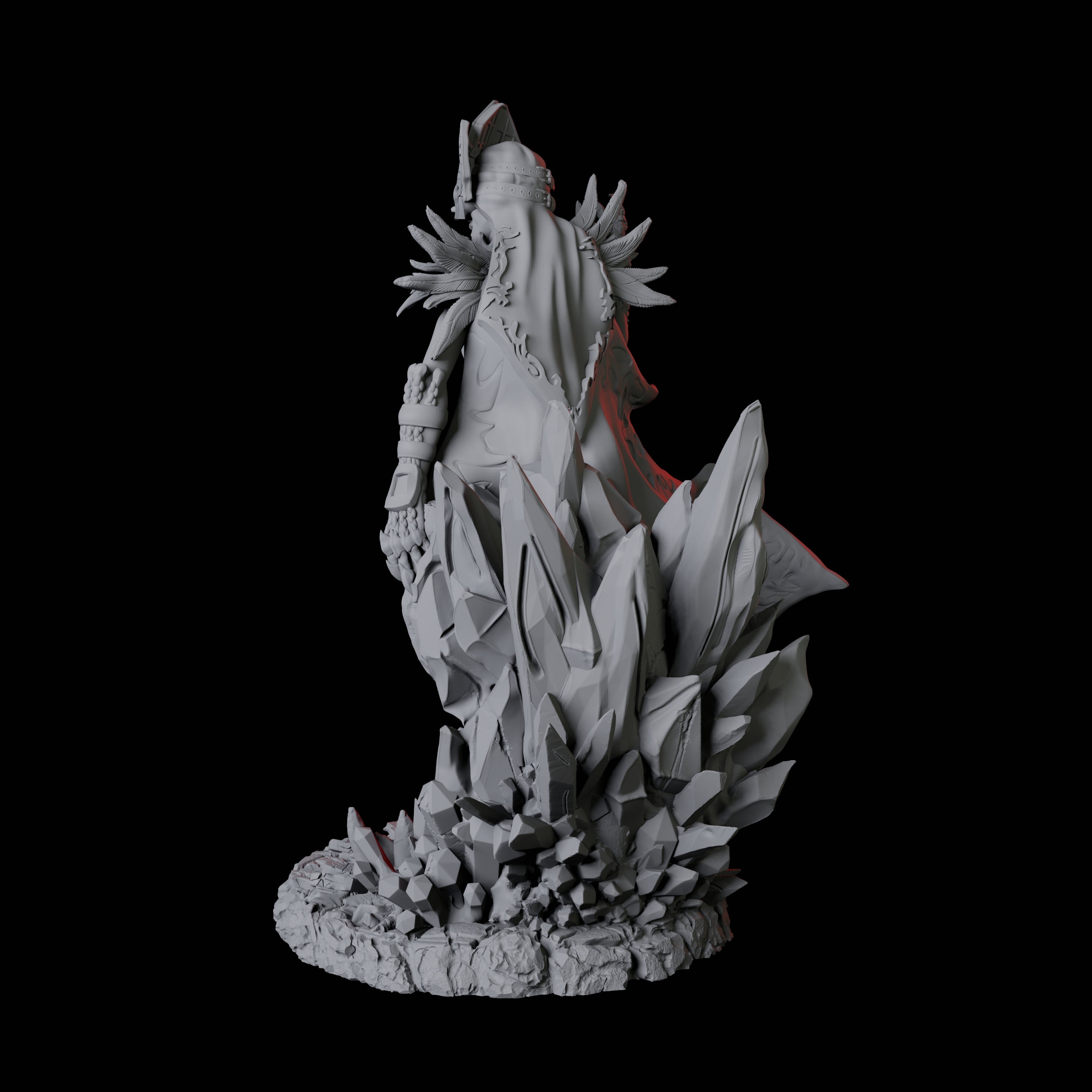 Ice Sorceress Miniature for Dungeons and Dragons, Pathfinder or other TTRPGs