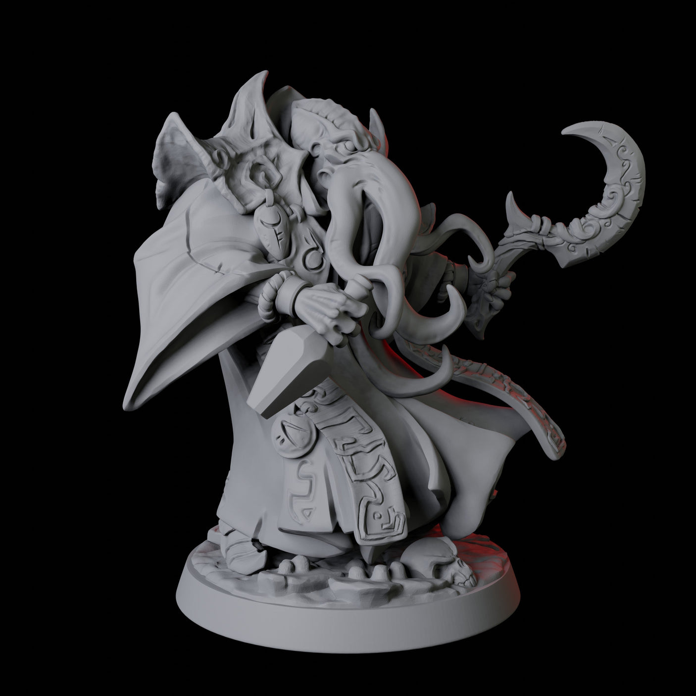 Illithid Elder E Miniature for Dungeons and Dragons, Pathfinder or other TTRPGs