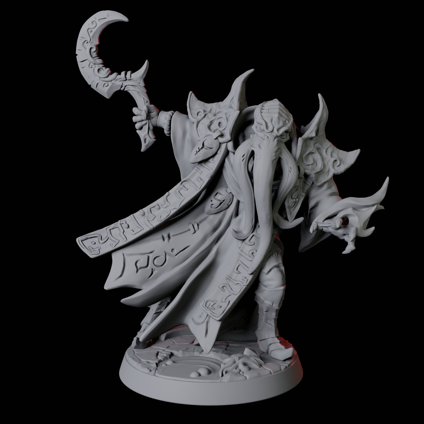 Illithid Elder F Miniature for Dungeons and Dragons, Pathfinder or other TTRPGs