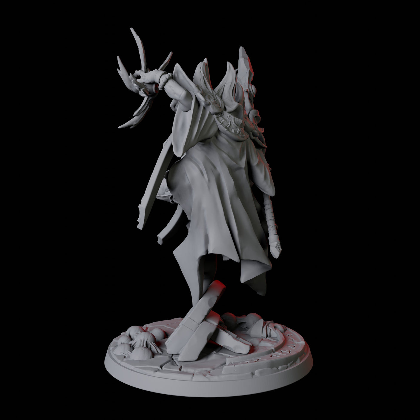 Illithid Elder Wizard Miniature for Dungeons and Dragons, Pathfinder or other TTRPGs
