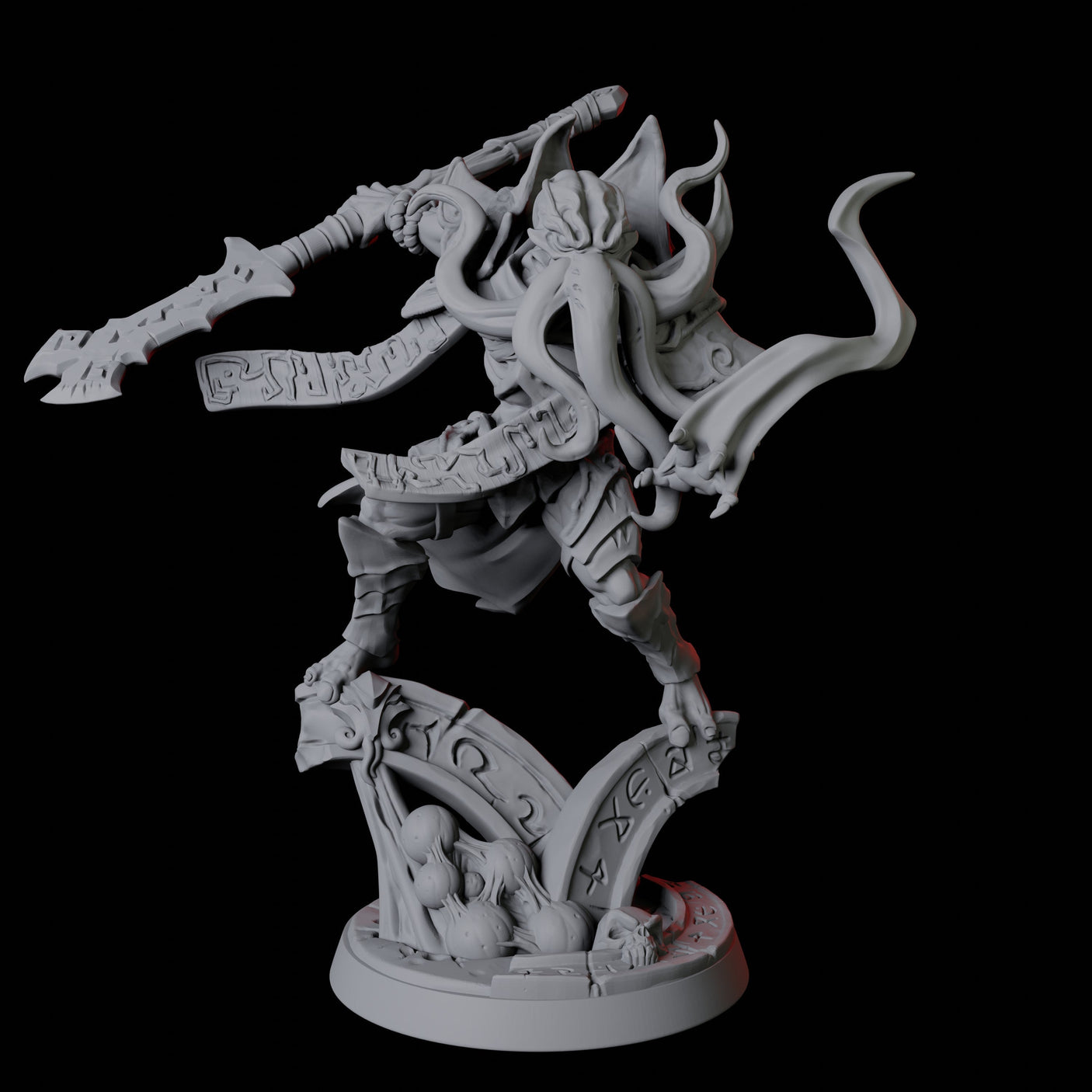 Illithid Leader Miniature for Dungeons and Dragons, Pathfinder or other TTRPGs