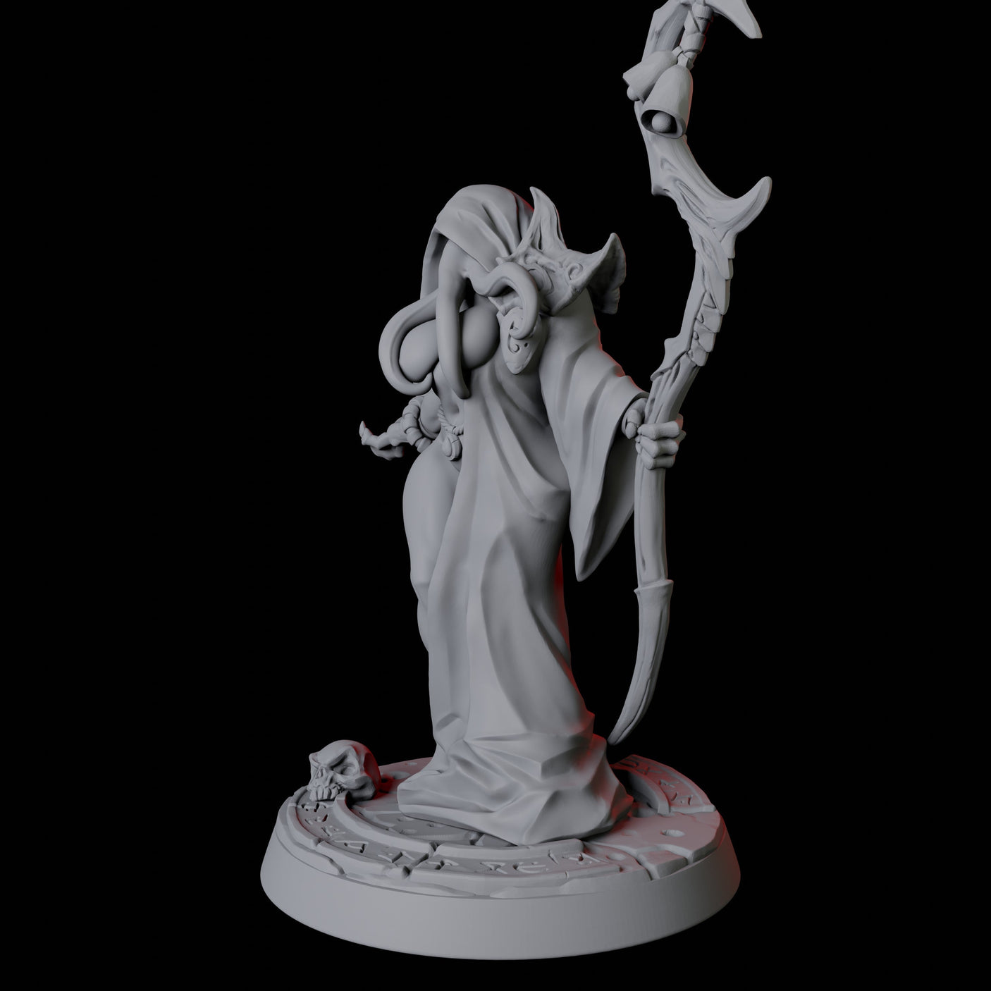 Illithid Pin-up Miniature for Dungeons and Dragons, Pathfinder or other TTRPGs