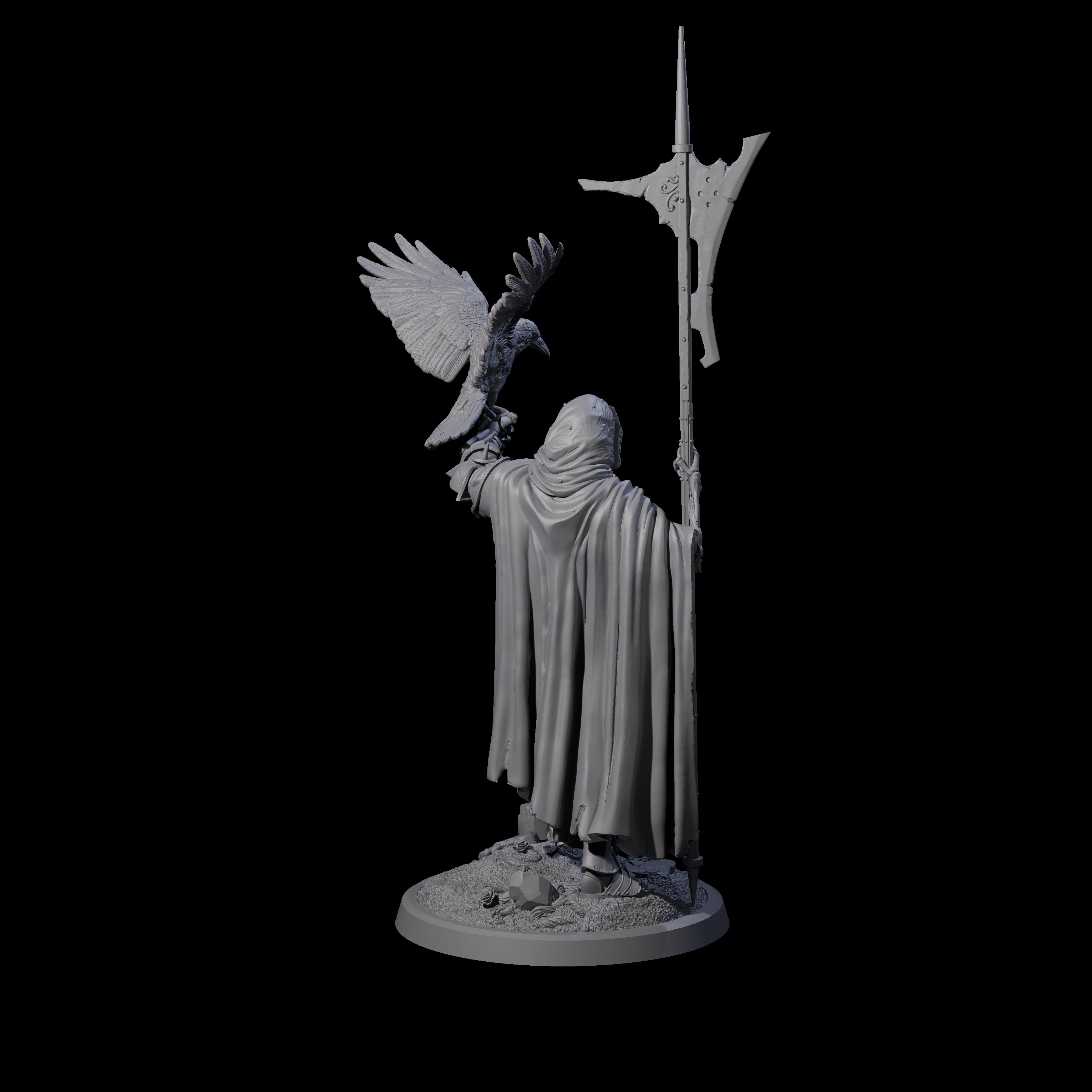 Immovable Animated Armour Warden B Miniature for Dungeons and Dragons, Pathfinder or other TTRPGs