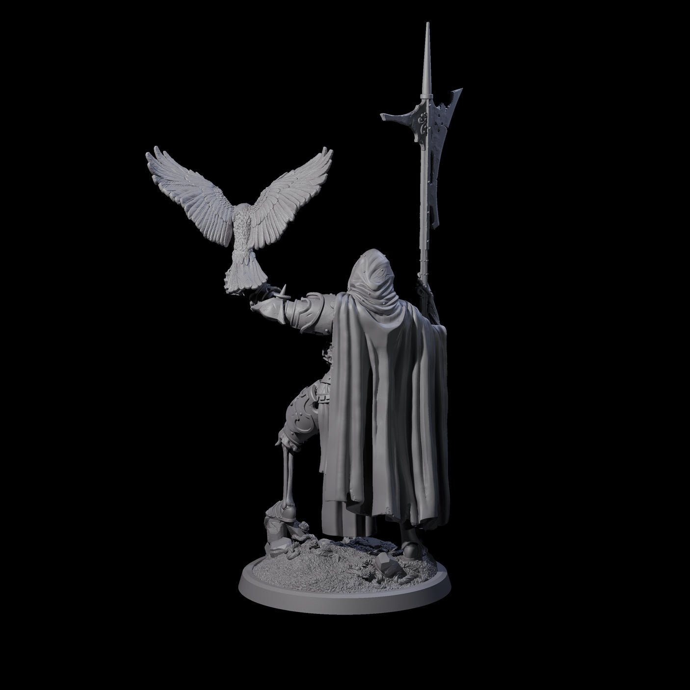 Immovable Animated Armour Warden B Miniature for Dungeons and Dragons, Pathfinder or other TTRPGs
