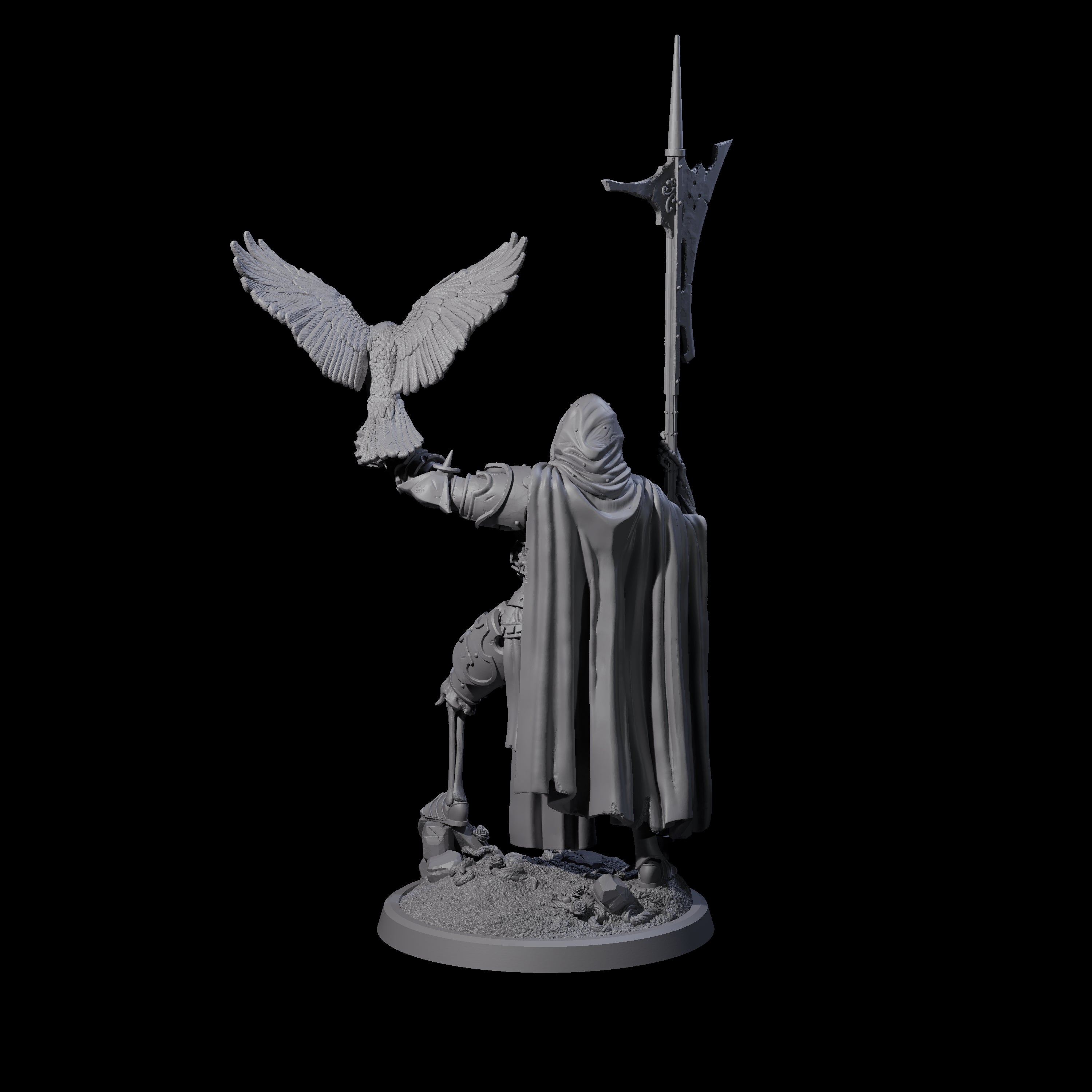 Immovable Animated Armour Warden B Miniature for Dungeons and Dragons, Pathfinder or other TTRPGs