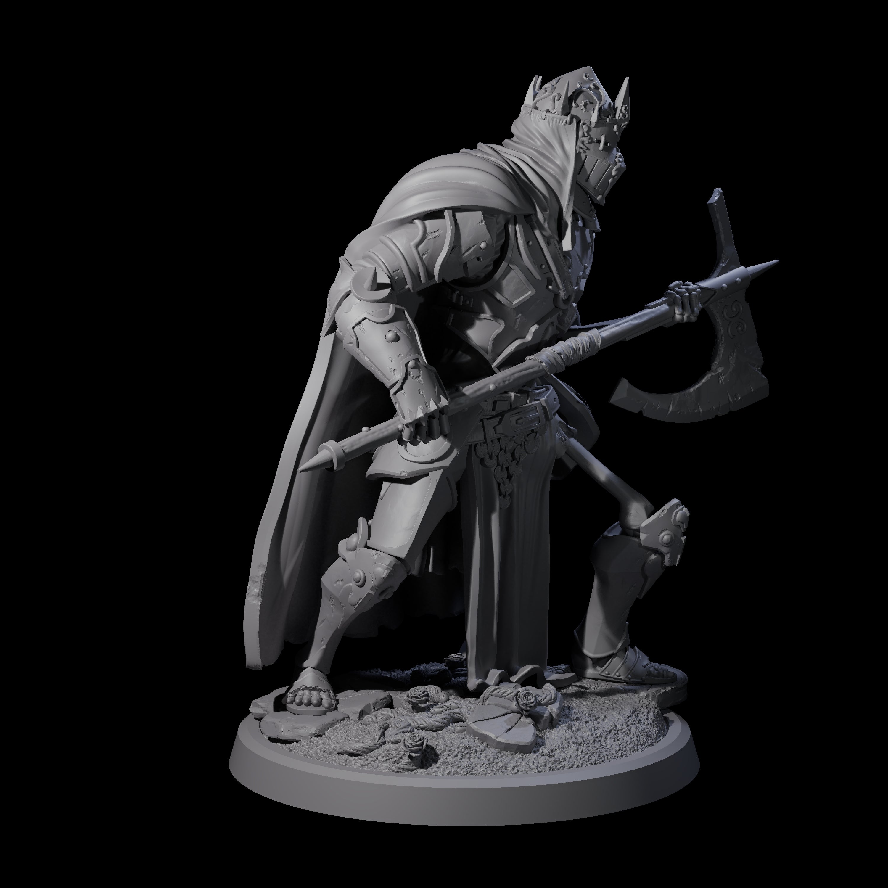 Immovable Animated Armour Warden C Miniature for Dungeons and Dragons, Pathfinder or other TTRPGs