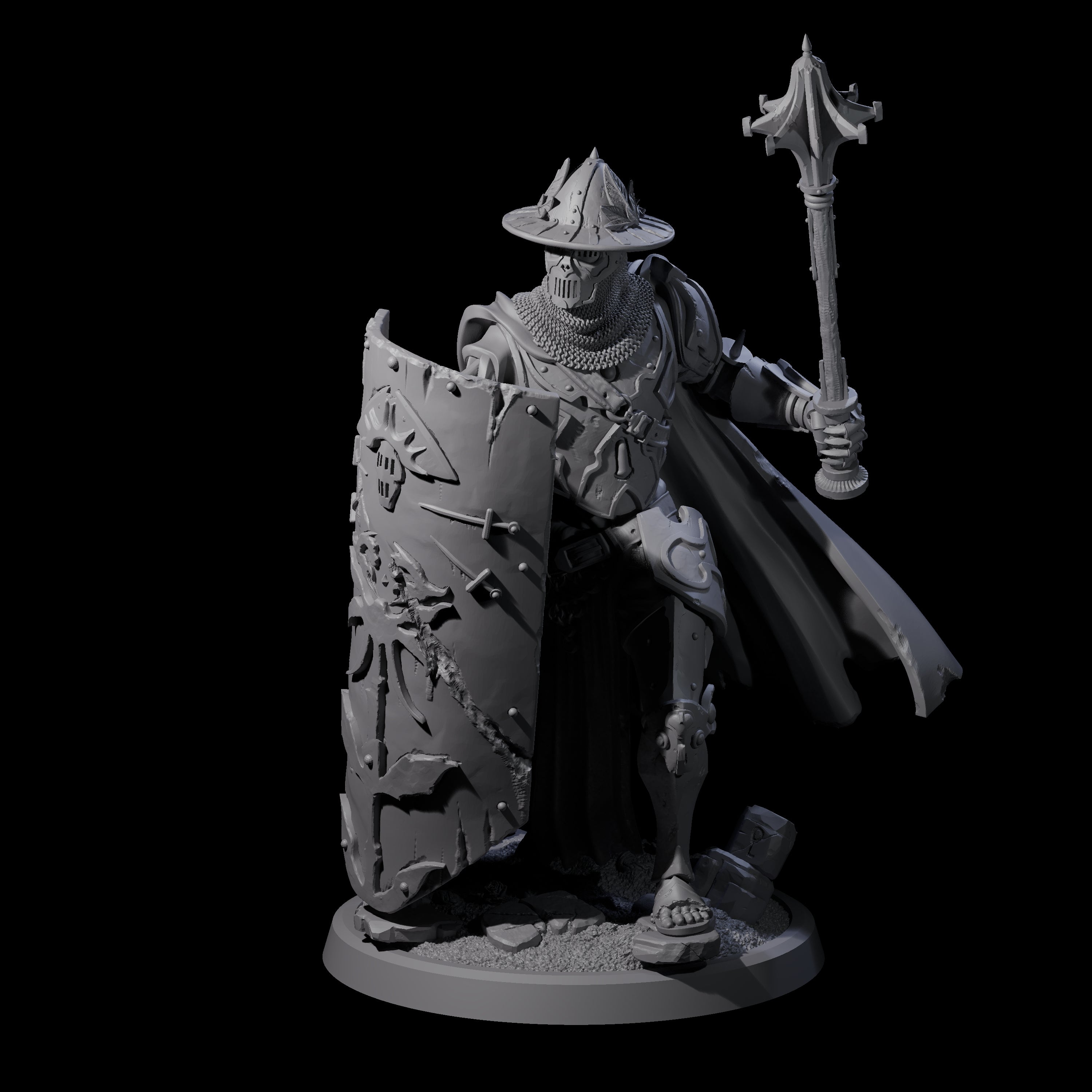 Immovable Animated Armour Warden D Miniature for Dungeons and Dragons, Pathfinder or other TTRPGs