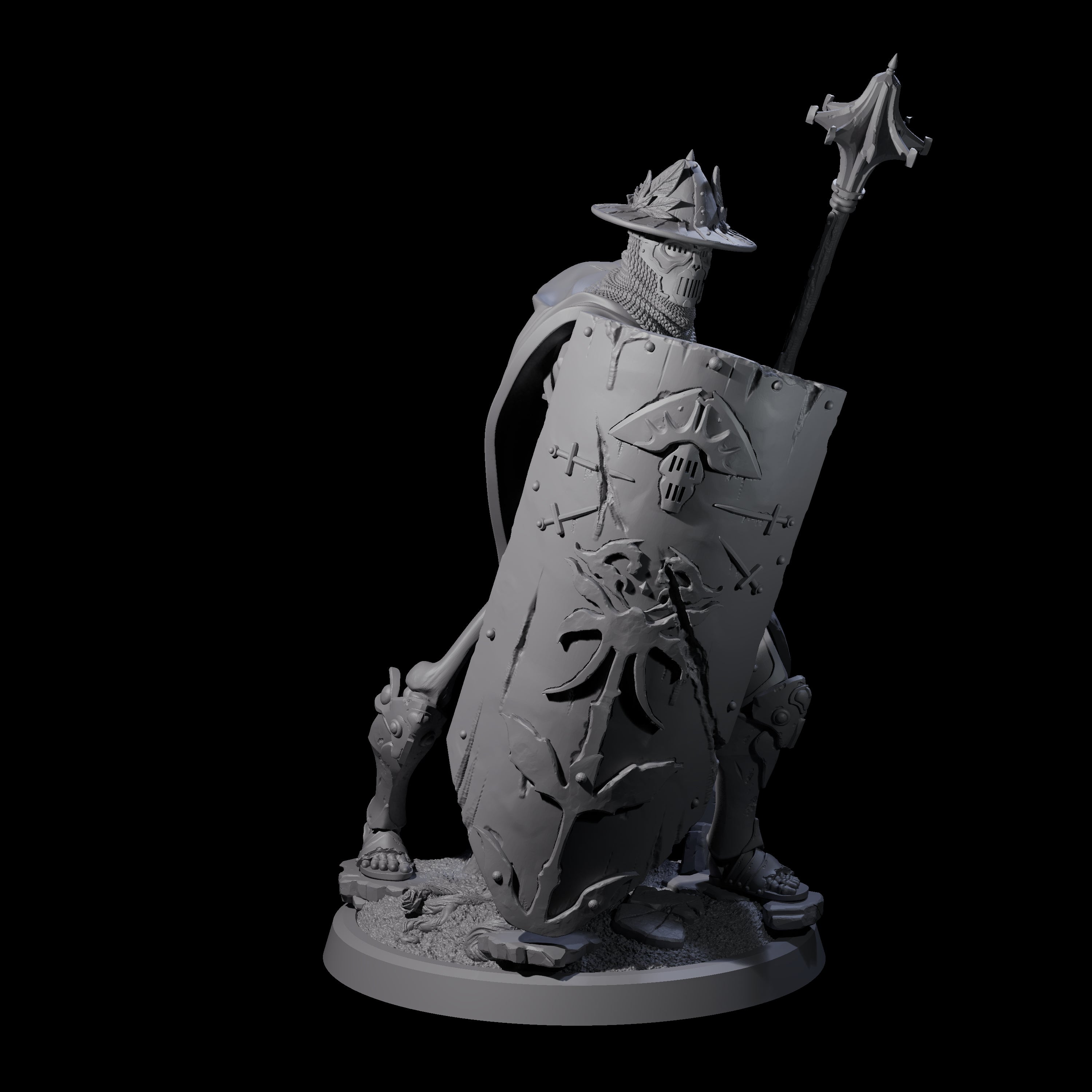 Immovable Animated Armour Warden D Miniature for Dungeons and Dragons, Pathfinder or other TTRPGs