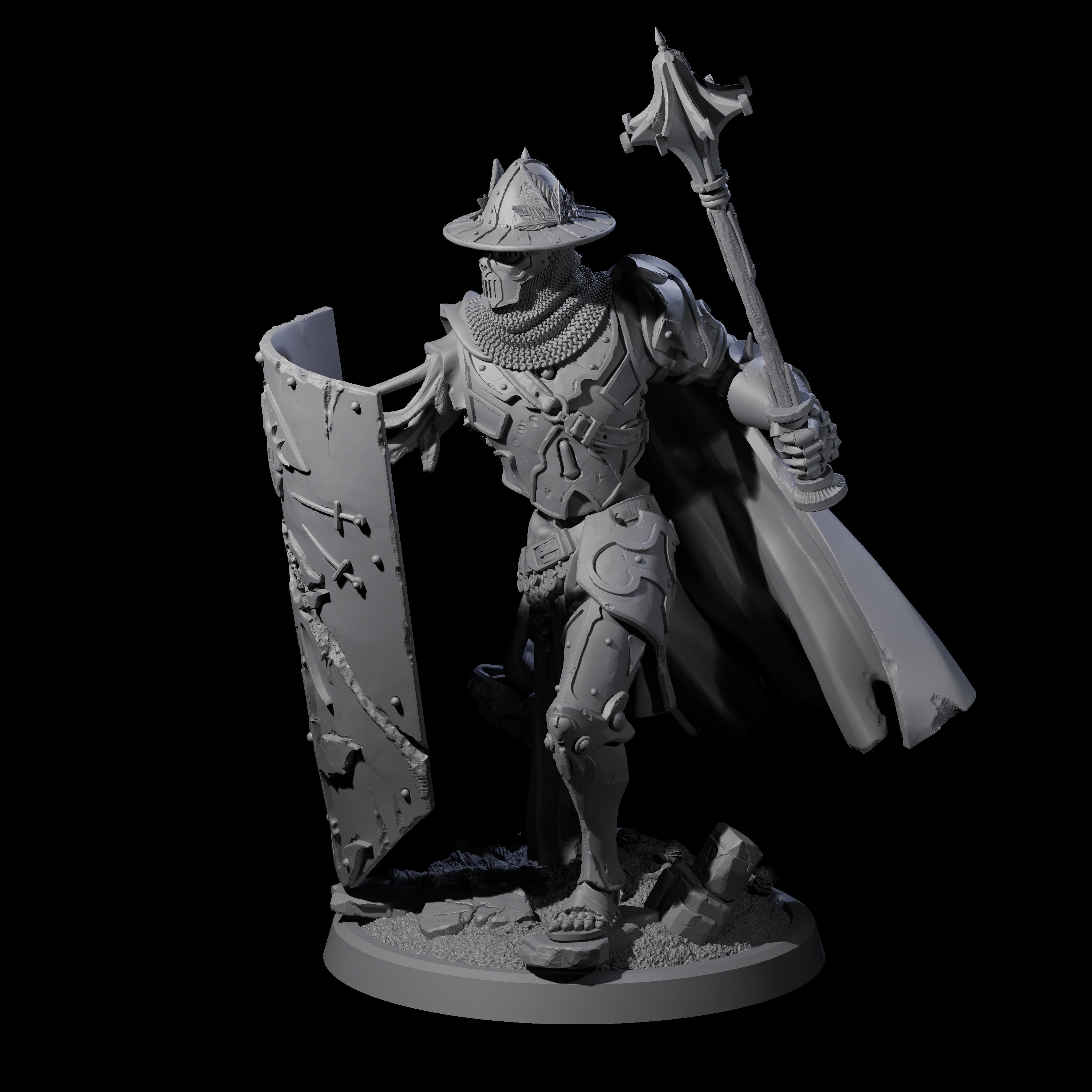 Immovable Animated Armour Warden D Miniature for Dungeons and Dragons, Pathfinder or other TTRPGs