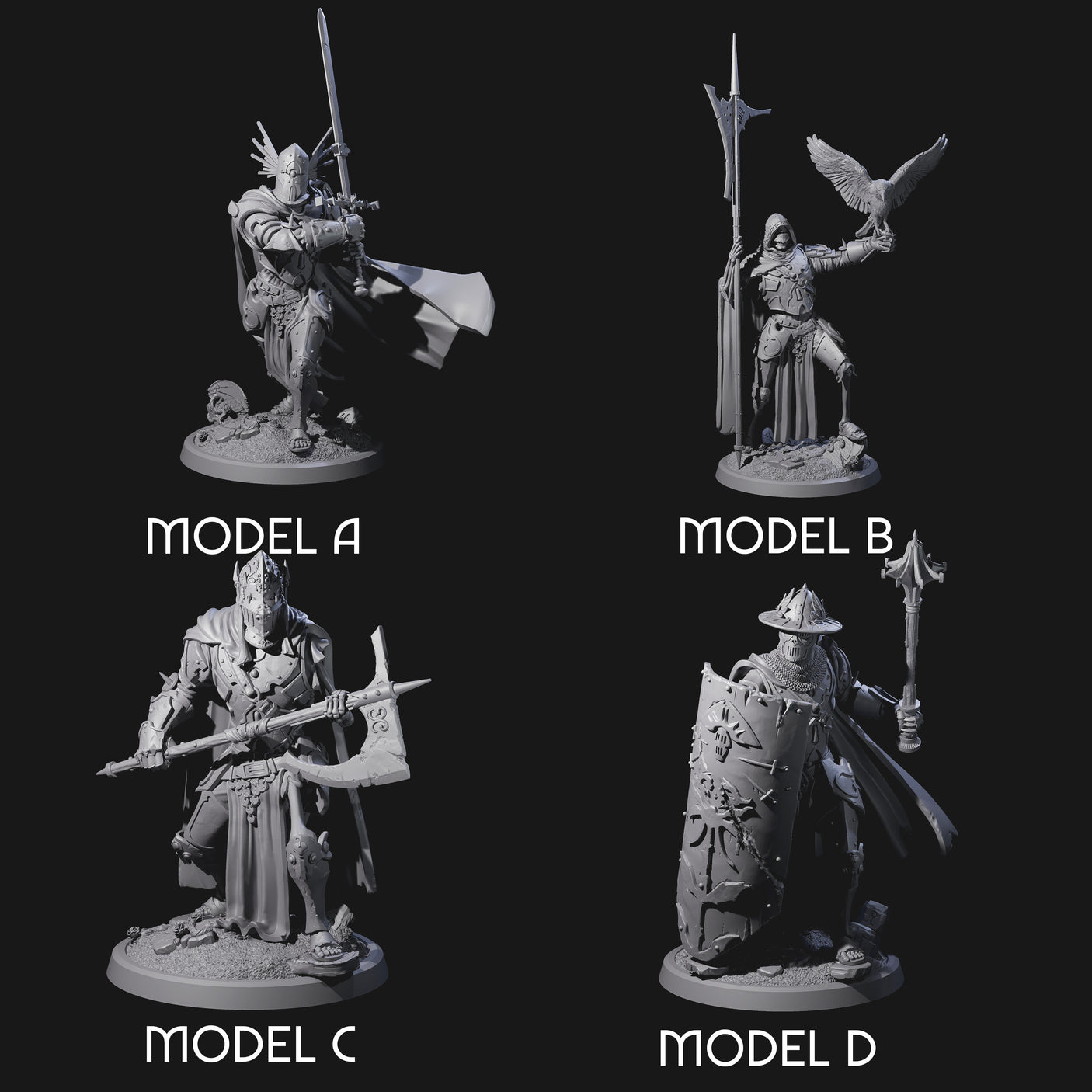 Immovable Animated Armour Wardens Miniature for Dungeons and Dragons, Pathfinder or other TTRPGs