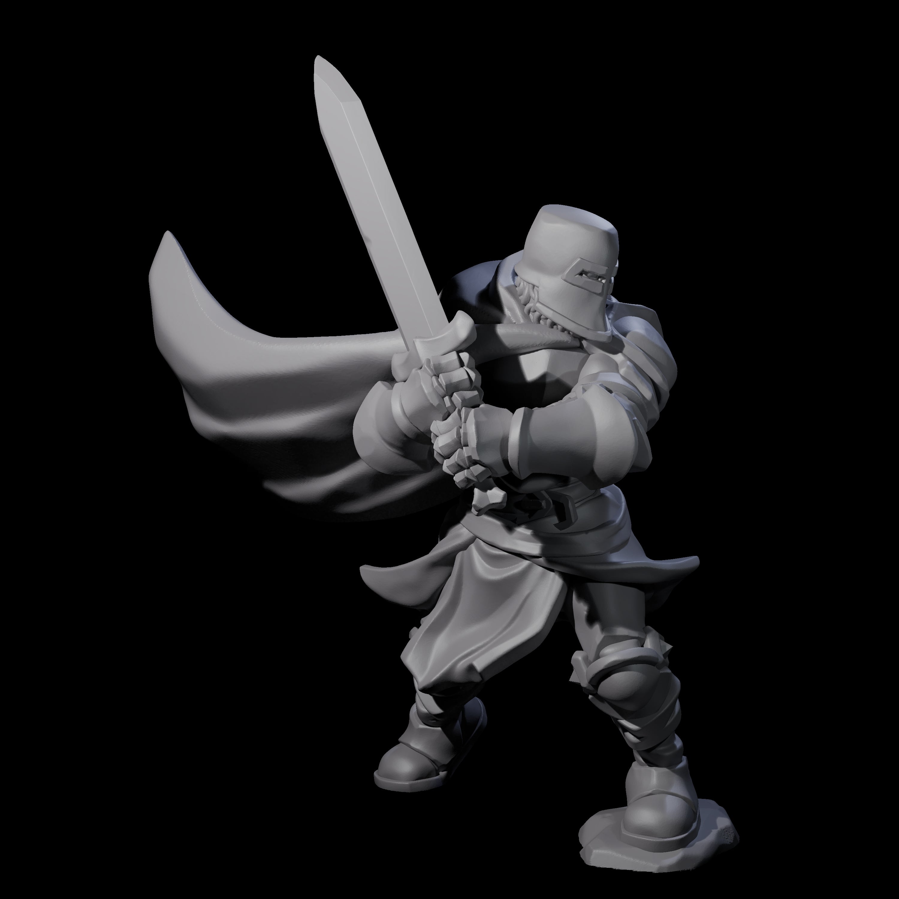 Immovable Knight Miniature for Dungeons and Dragons, Pathfinder or other TTRPGs