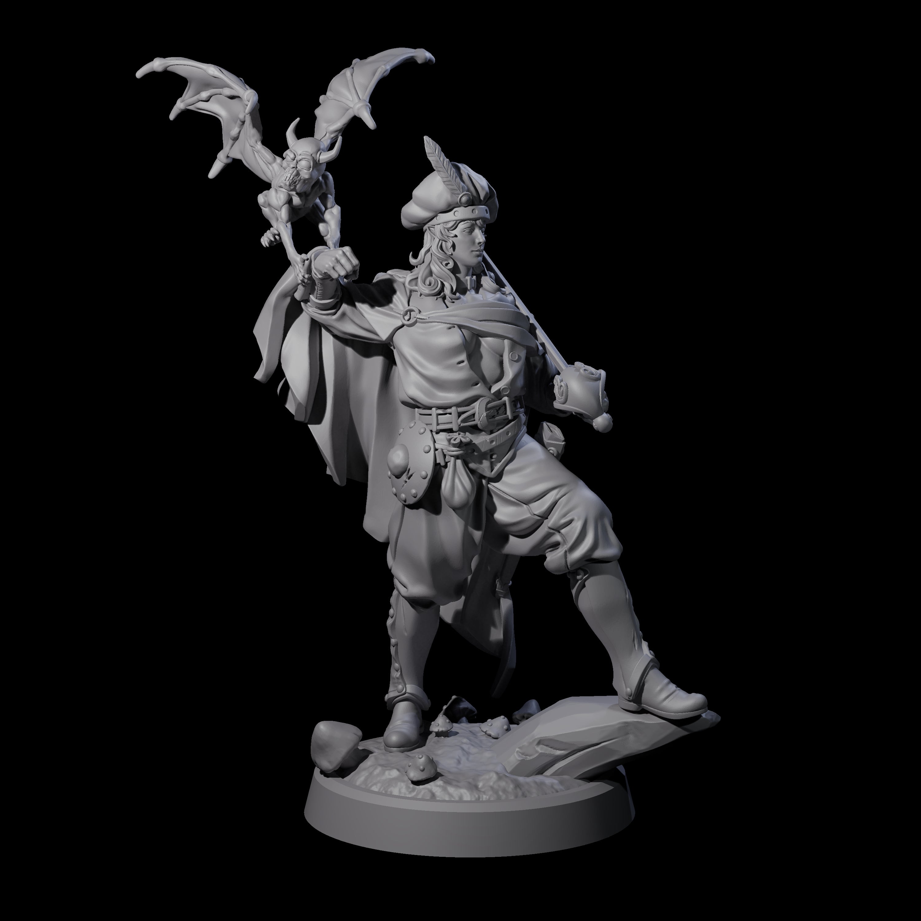Impish Adventurer Miniature for Dungeons and Dragons, Pathfinder or other TTRPGs