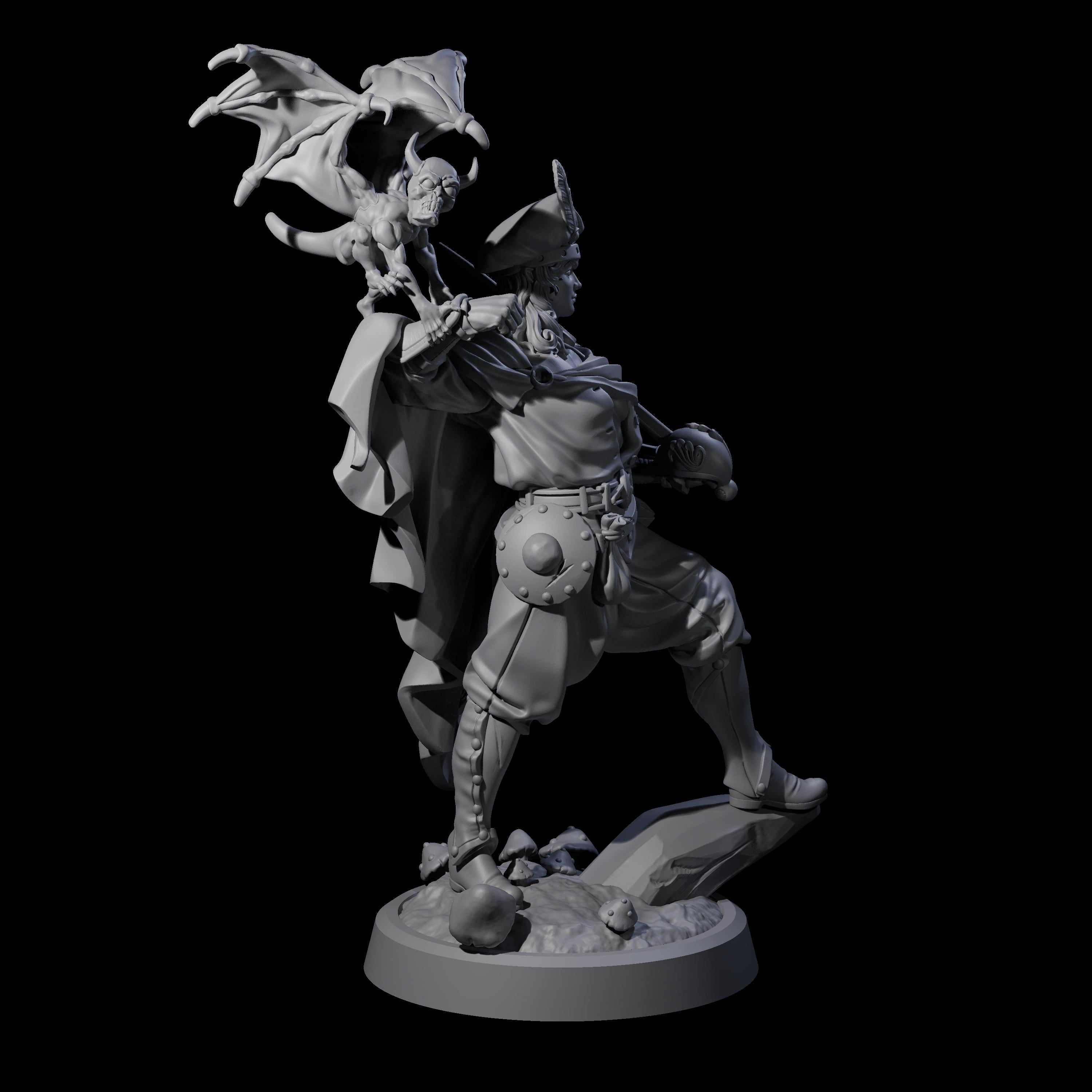 Impish Adventurer Miniature for Dungeons and Dragons, Pathfinder or other TTRPGs