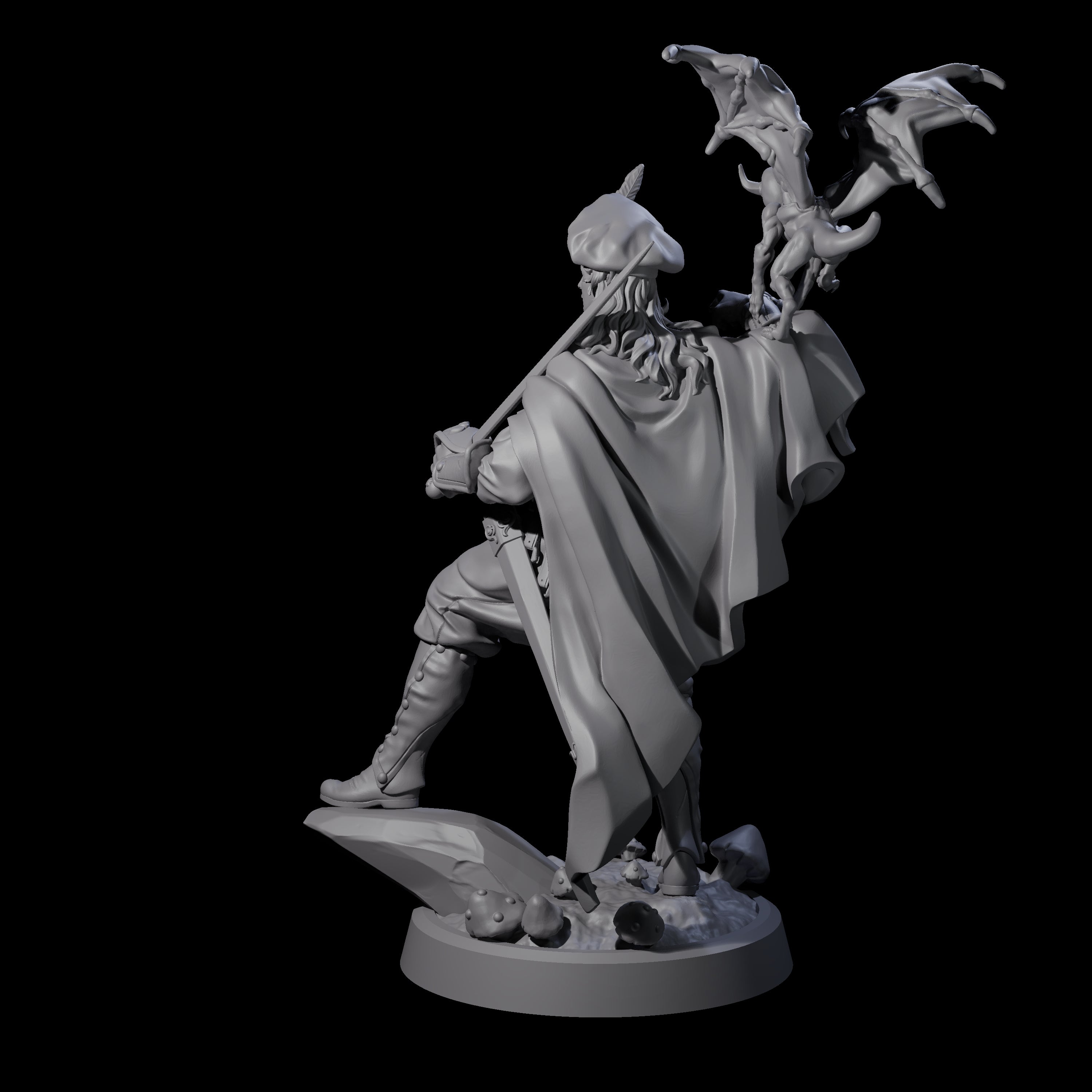Impish Adventurer Miniature for Dungeons and Dragons, Pathfinder or other TTRPGs