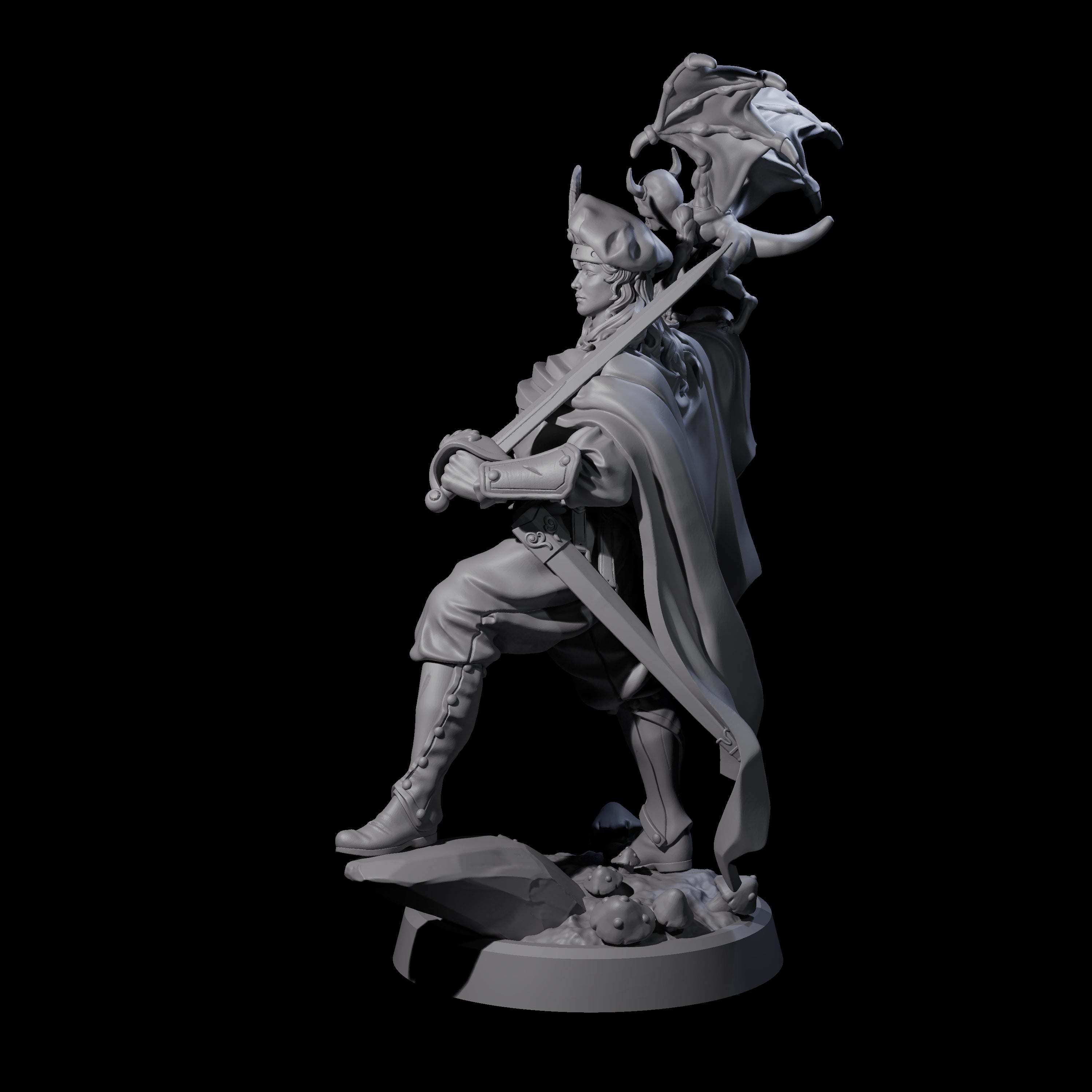 Impish Adventurer Miniature for Dungeons and Dragons, Pathfinder or other TTRPGs