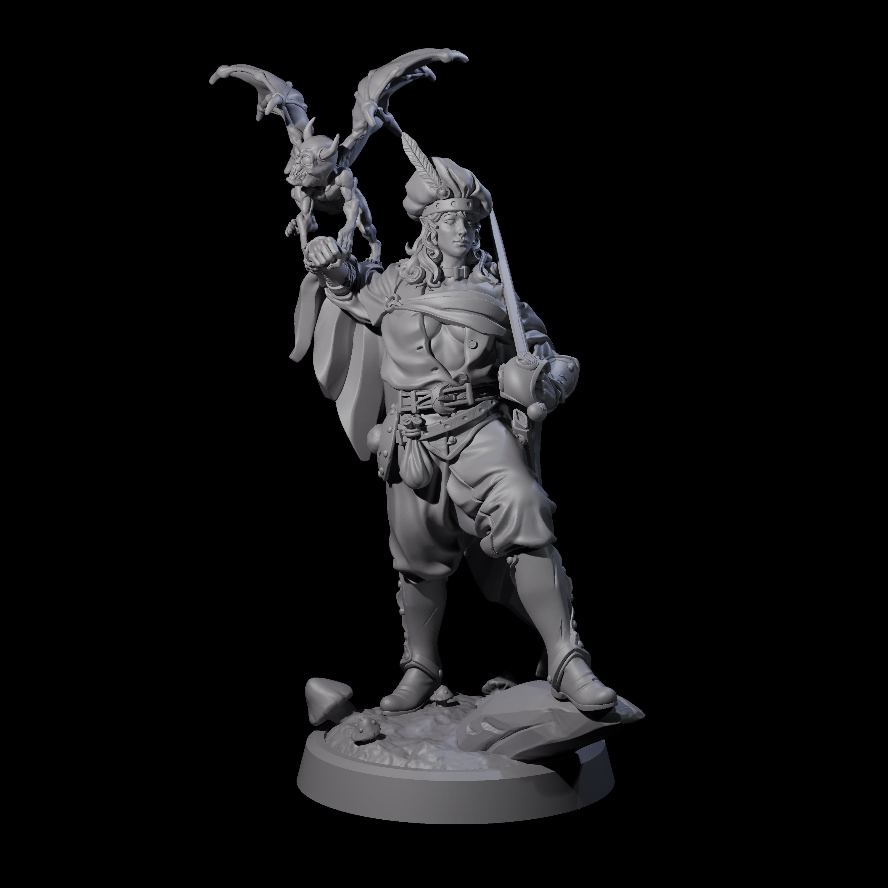 Impish Adventurer Miniature for Dungeons and Dragons, Pathfinder or other TTRPGs