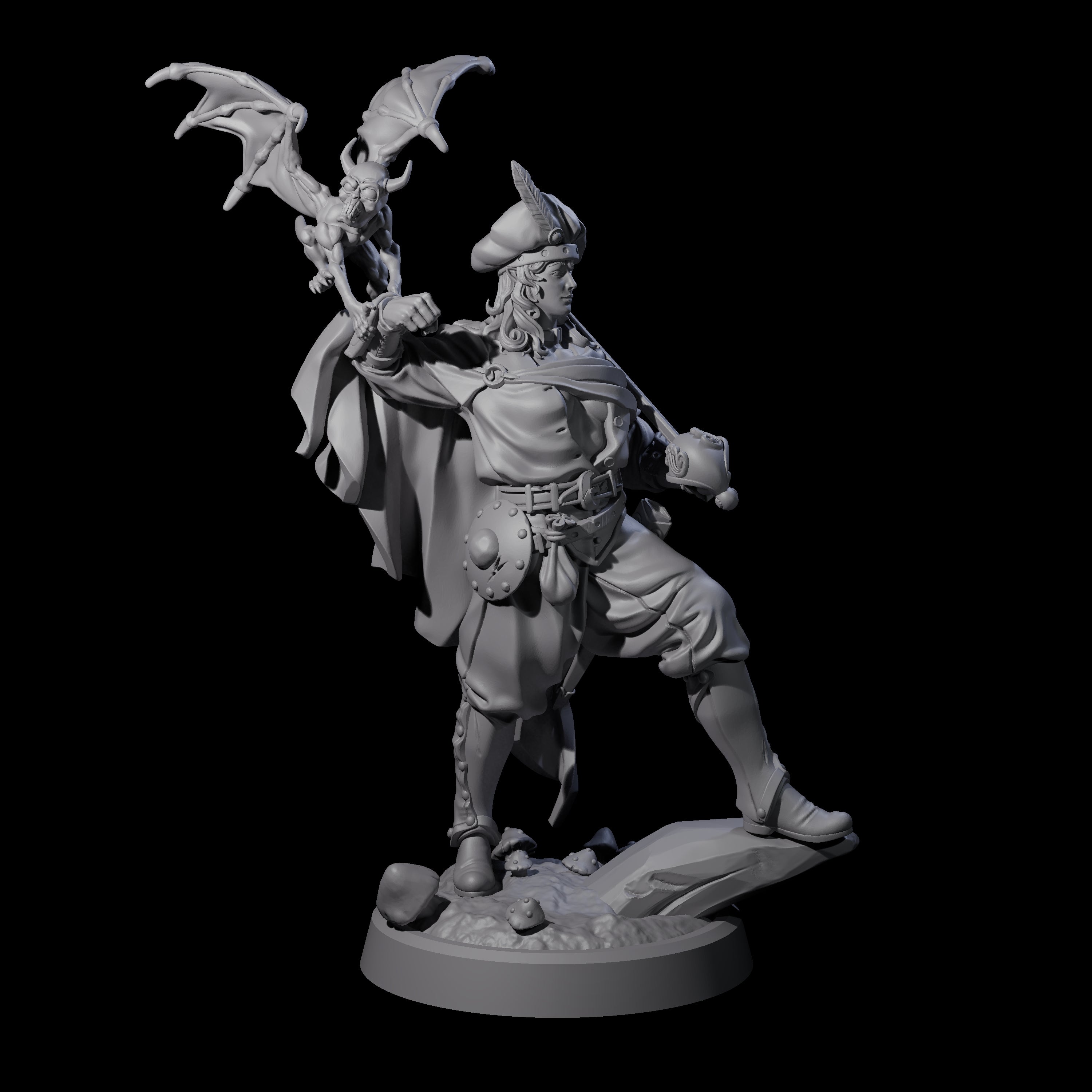 Impish Adventurer Miniature for Dungeons and Dragons, Pathfinder or other TTRPGs