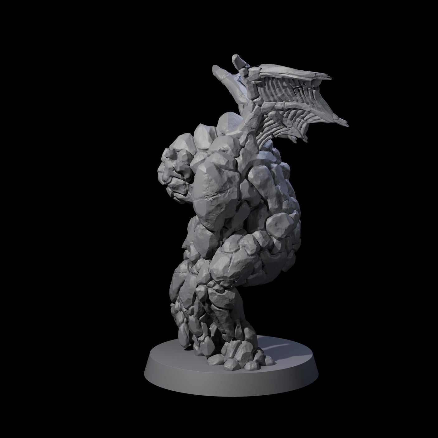 Implausible Earth Mephit Miniature for Dungeons and Dragons, Pathfinder or other TTRPGs