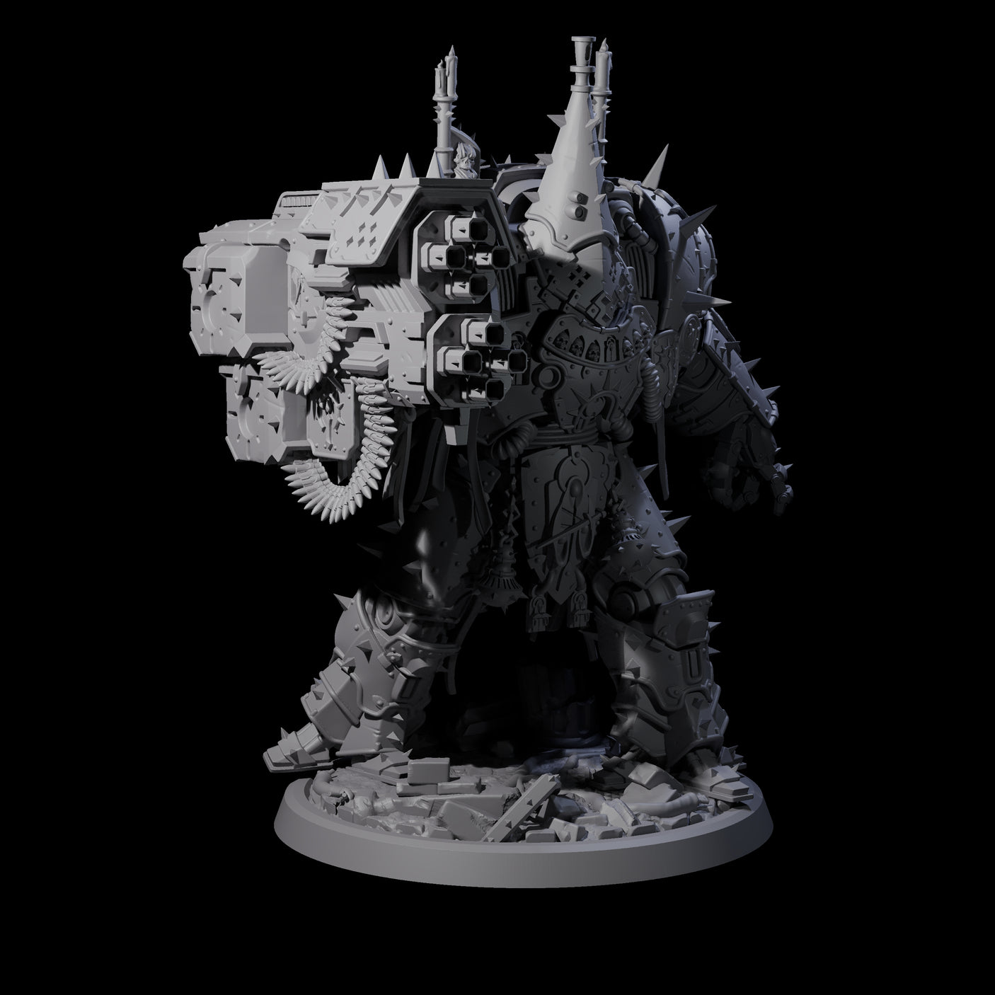 Imposing Mecha Anathema B Miniature for Dungeons and Dragons, Pathfinder or other TTRPGs