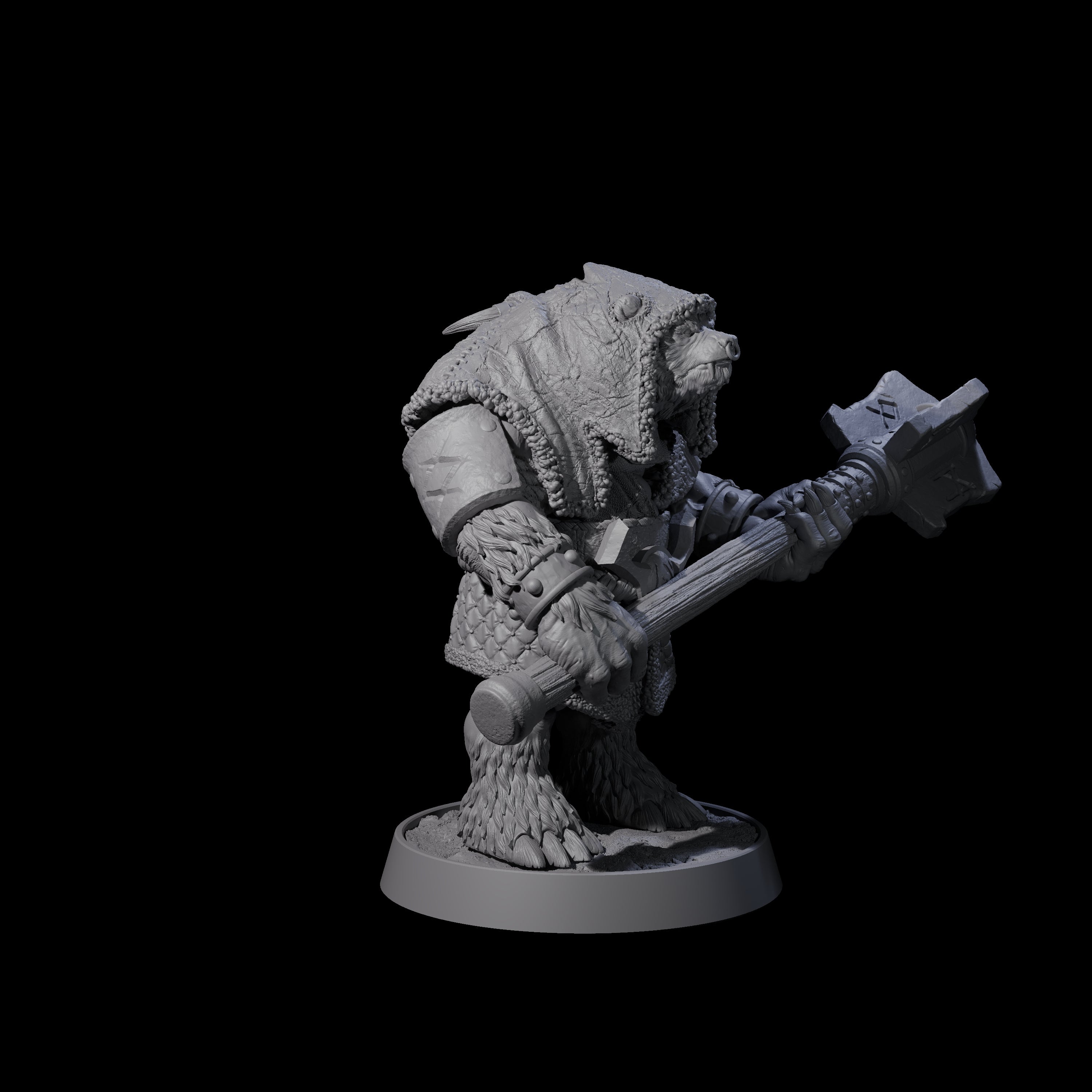 Imposing Ursine A Miniature for Dungeons and Dragons, Pathfinder or other TTRPGs
