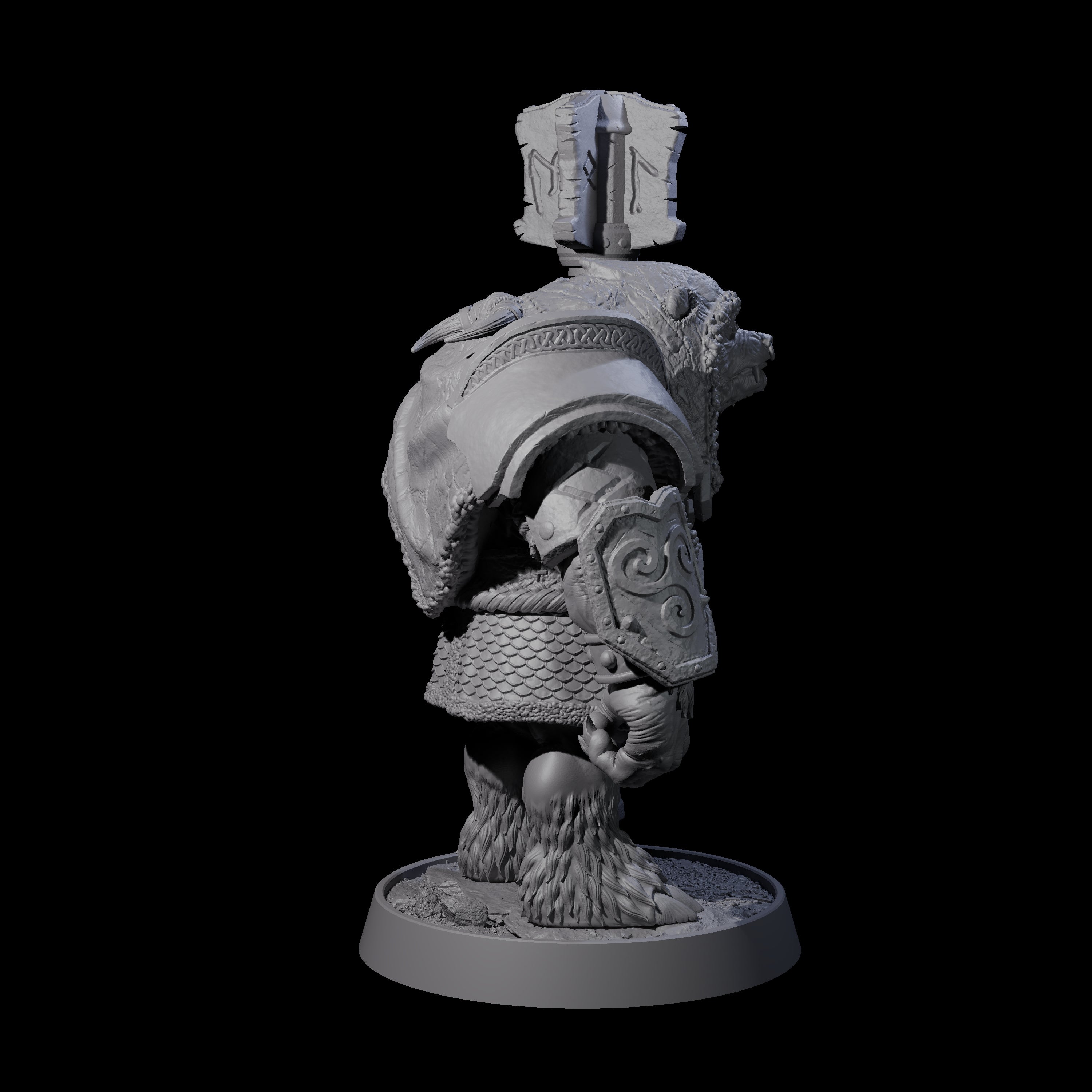 Imposing Ursine B Miniature for Dungeons and Dragons, Pathfinder or other TTRPGs