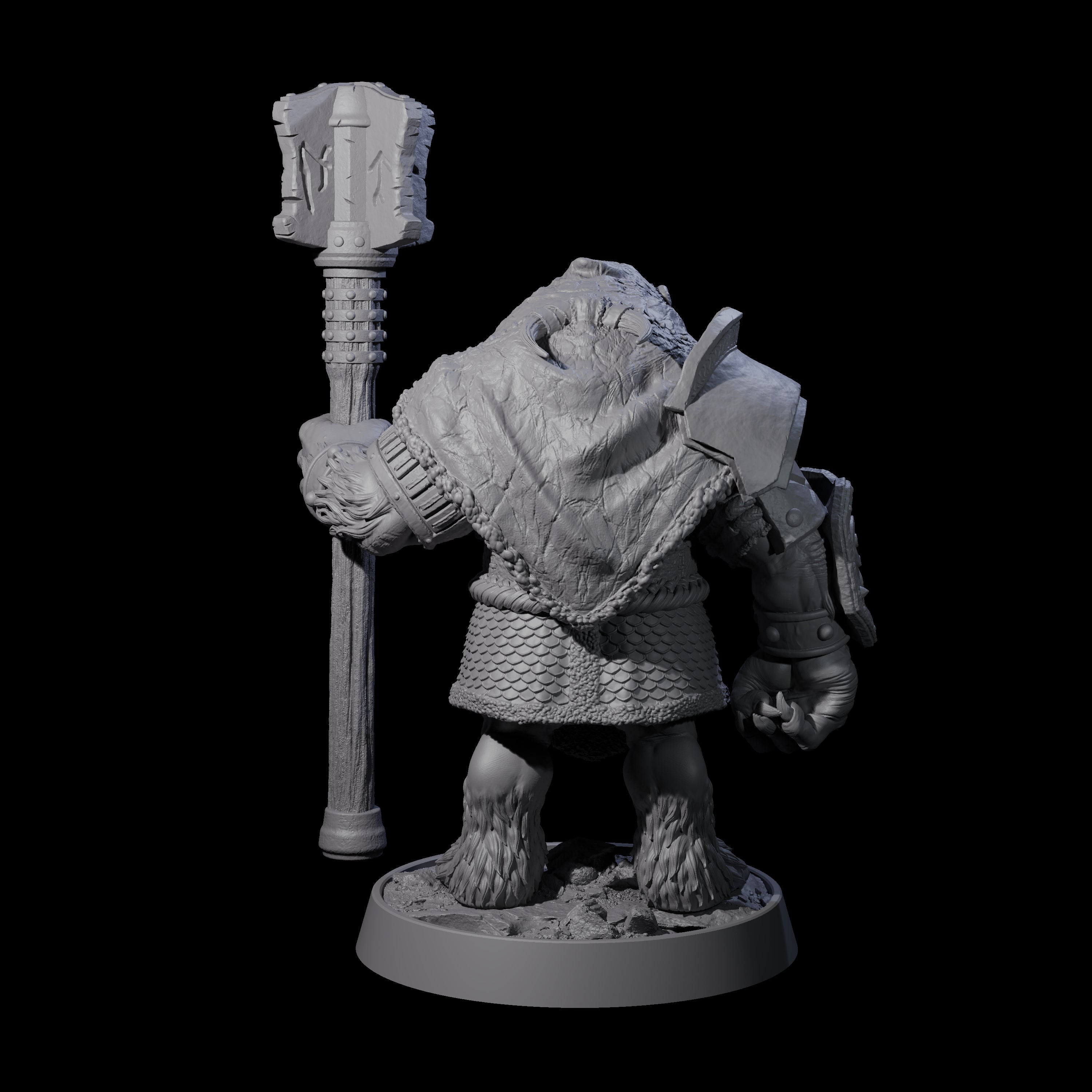 Imposing Ursine B Miniature for Dungeons and Dragons, Pathfinder or other TTRPGs
