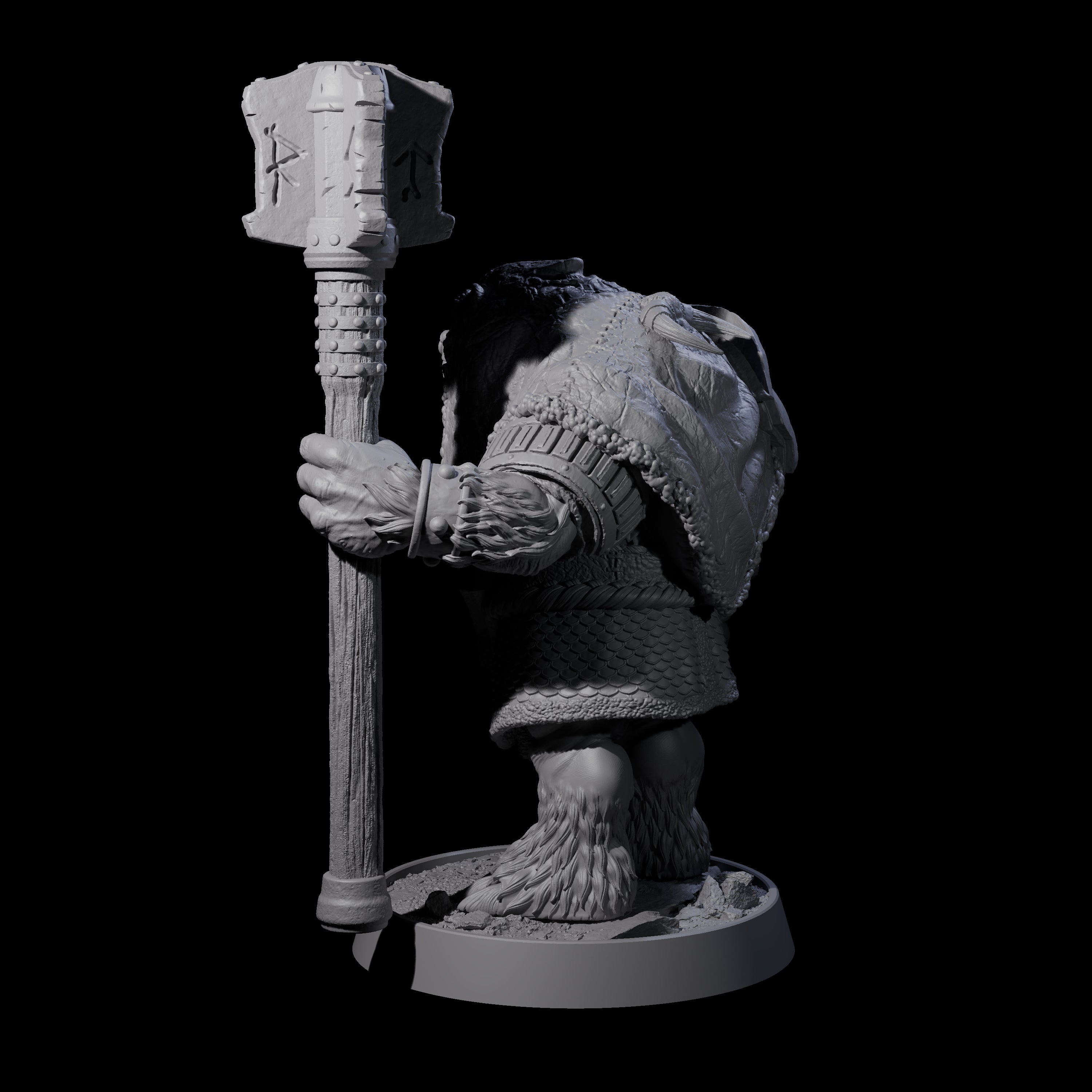Imposing Ursine B Miniature for Dungeons and Dragons, Pathfinder or other TTRPGs
