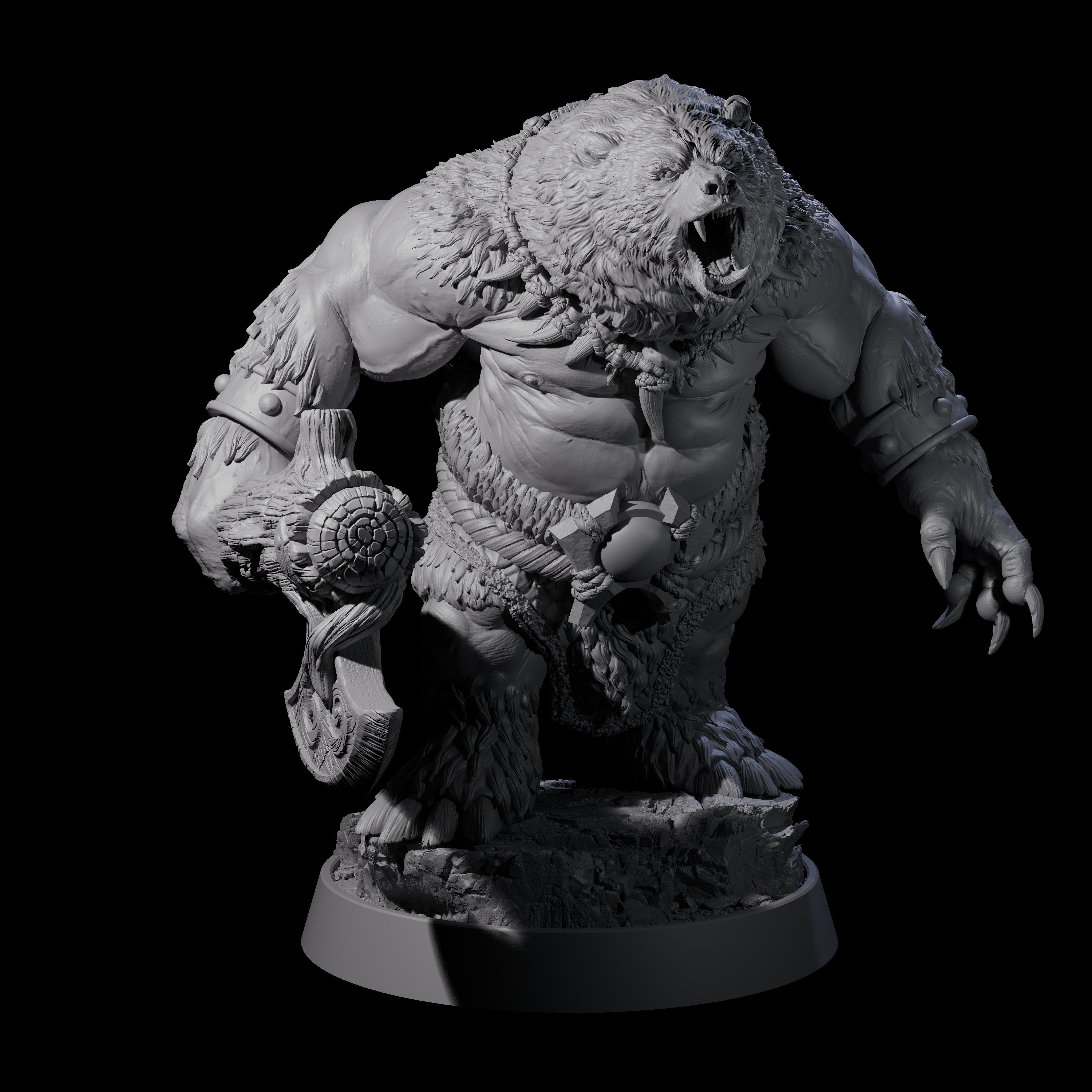 Imposing Ursine C Miniature for Dungeons and Dragons, Pathfinder or other TTRPGs