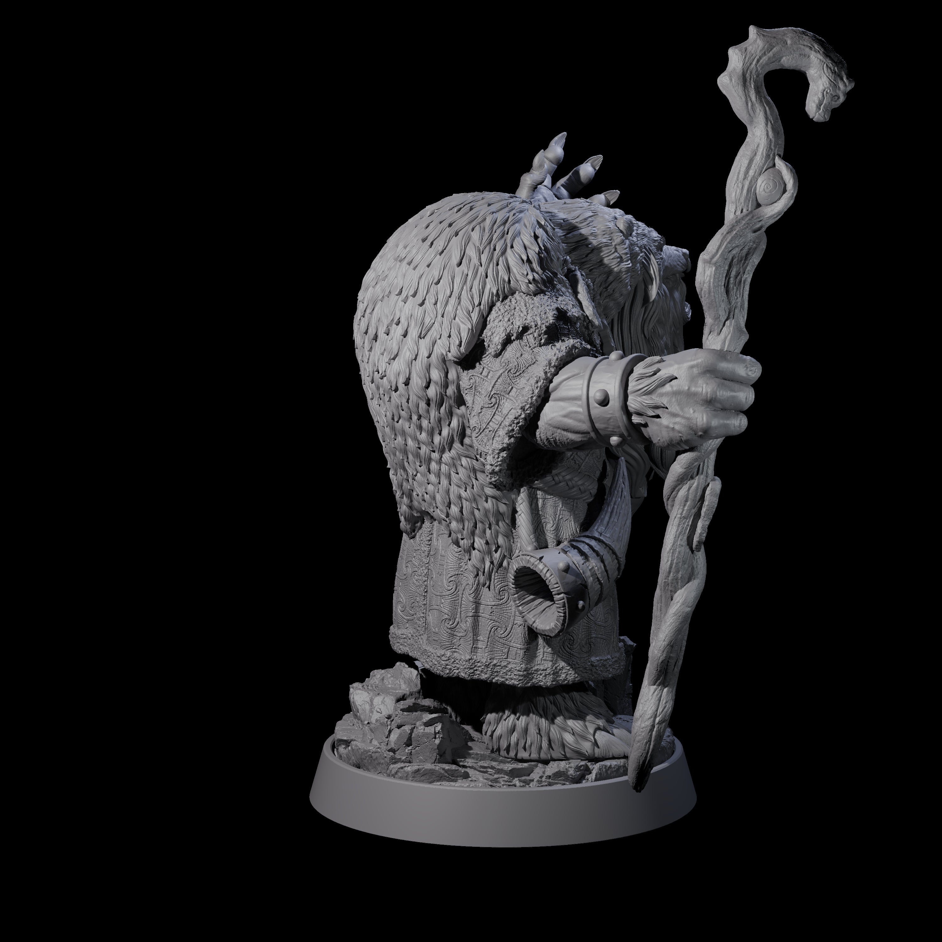 Imposing Ursine D Miniature for Dungeons and Dragons, Pathfinder or other TTRPGs