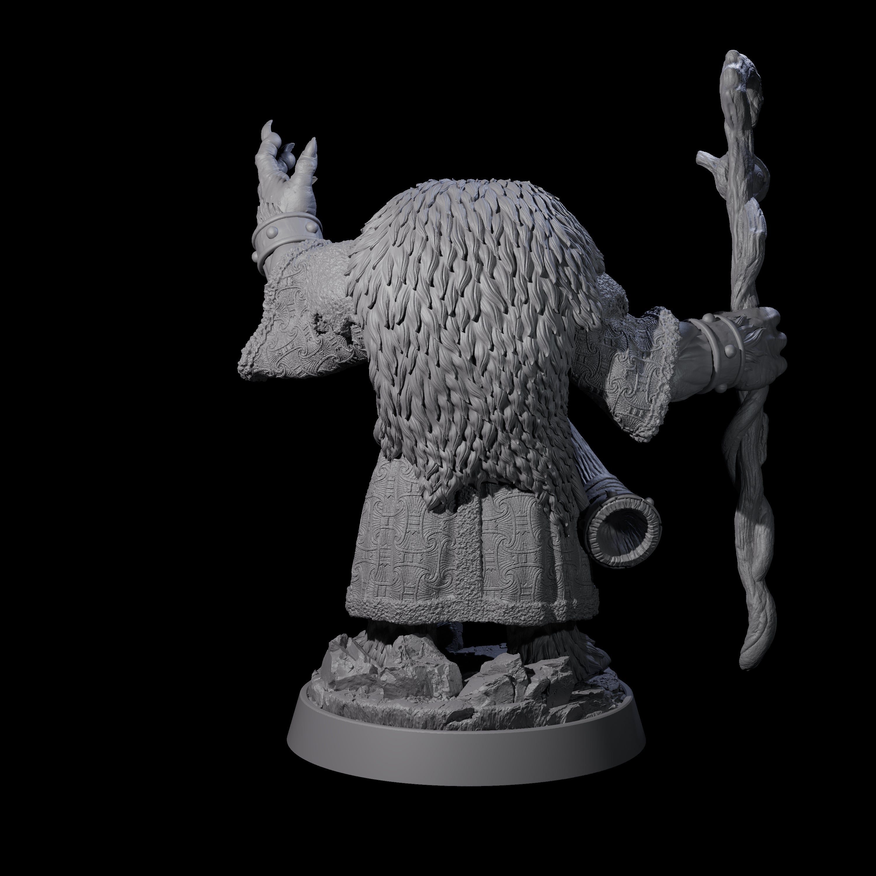 Imposing Ursine D Miniature for Dungeons and Dragons, Pathfinder or other TTRPGs