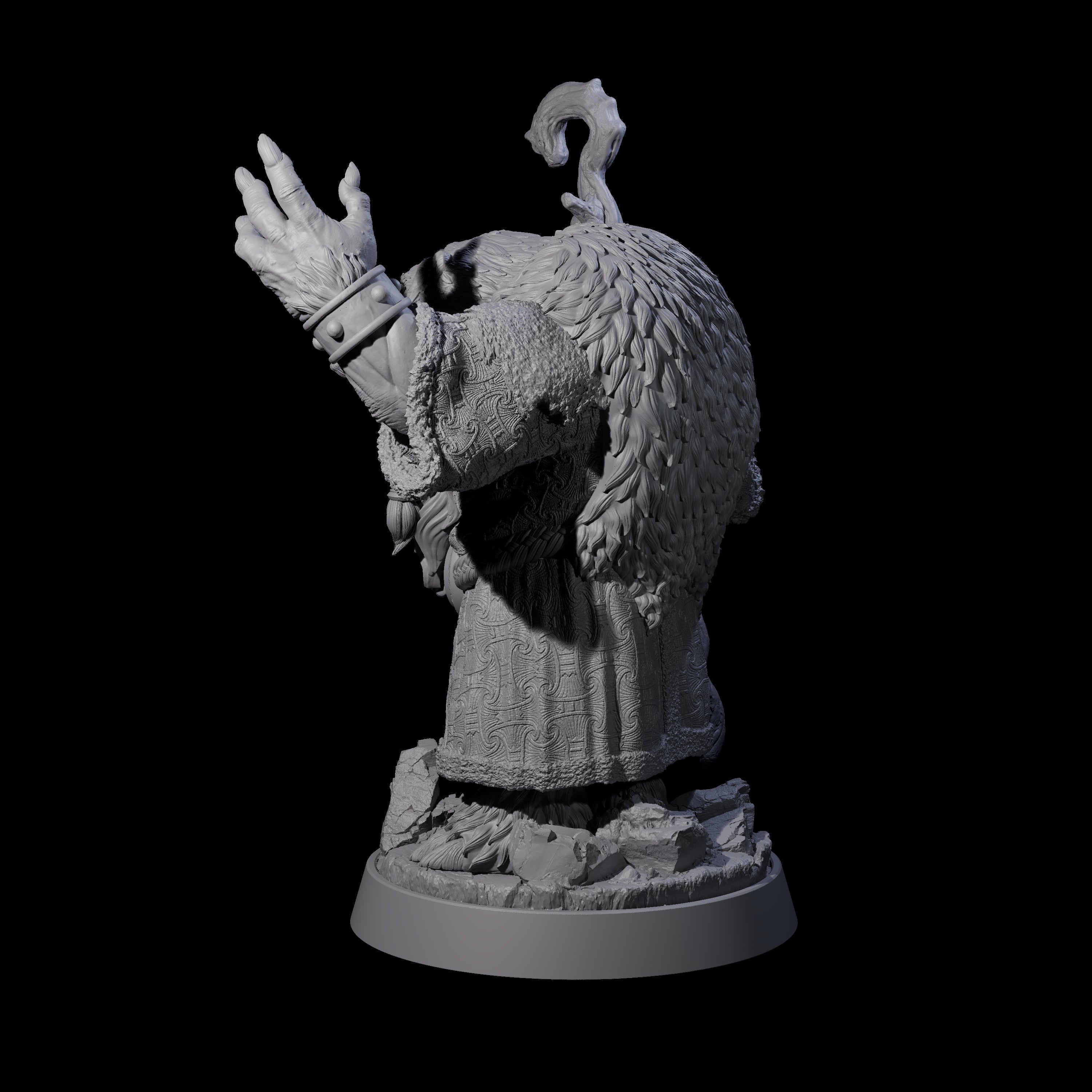 Imposing Ursine D Miniature for Dungeons and Dragons, Pathfinder or other TTRPGs