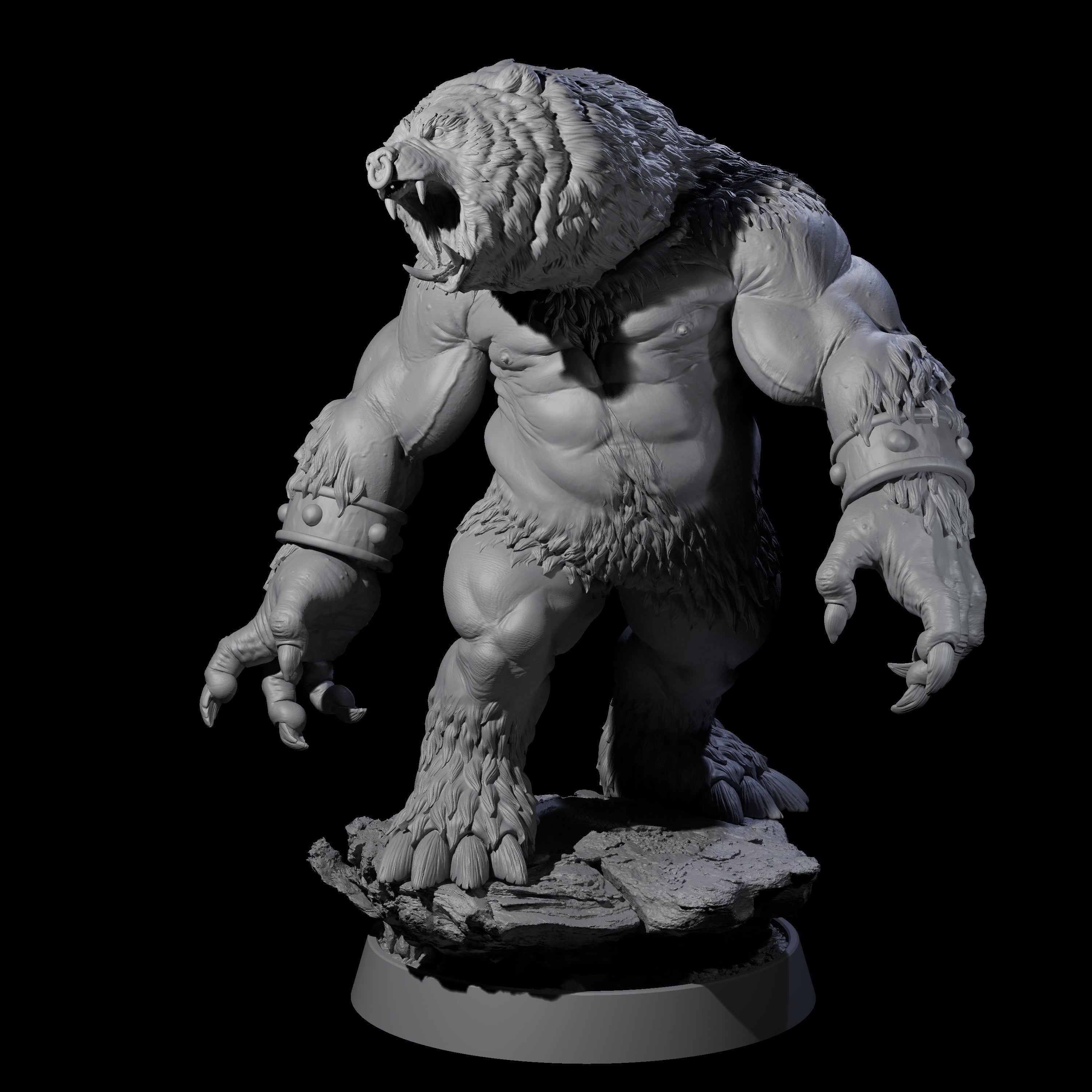 Imposing Ursine E Miniature for Dungeons and Dragons, Pathfinder or other TTRPGs