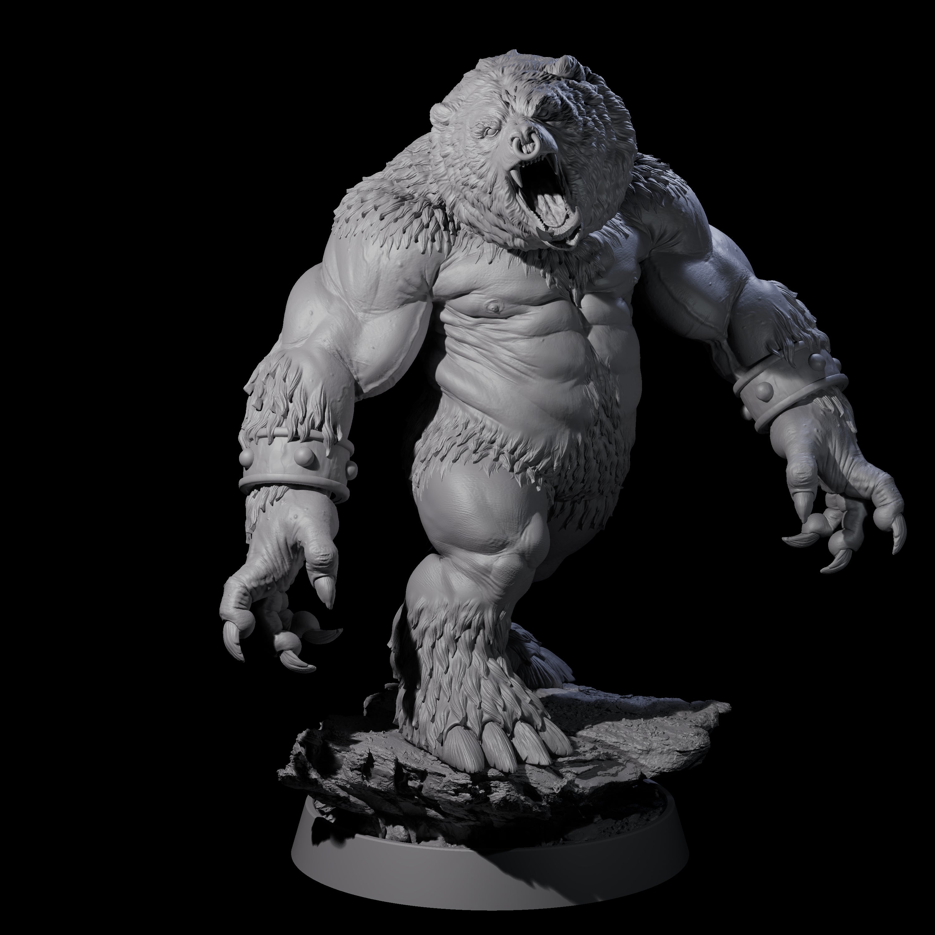 Imposing Ursine E Miniature for Dungeons and Dragons, Pathfinder or other TTRPGs