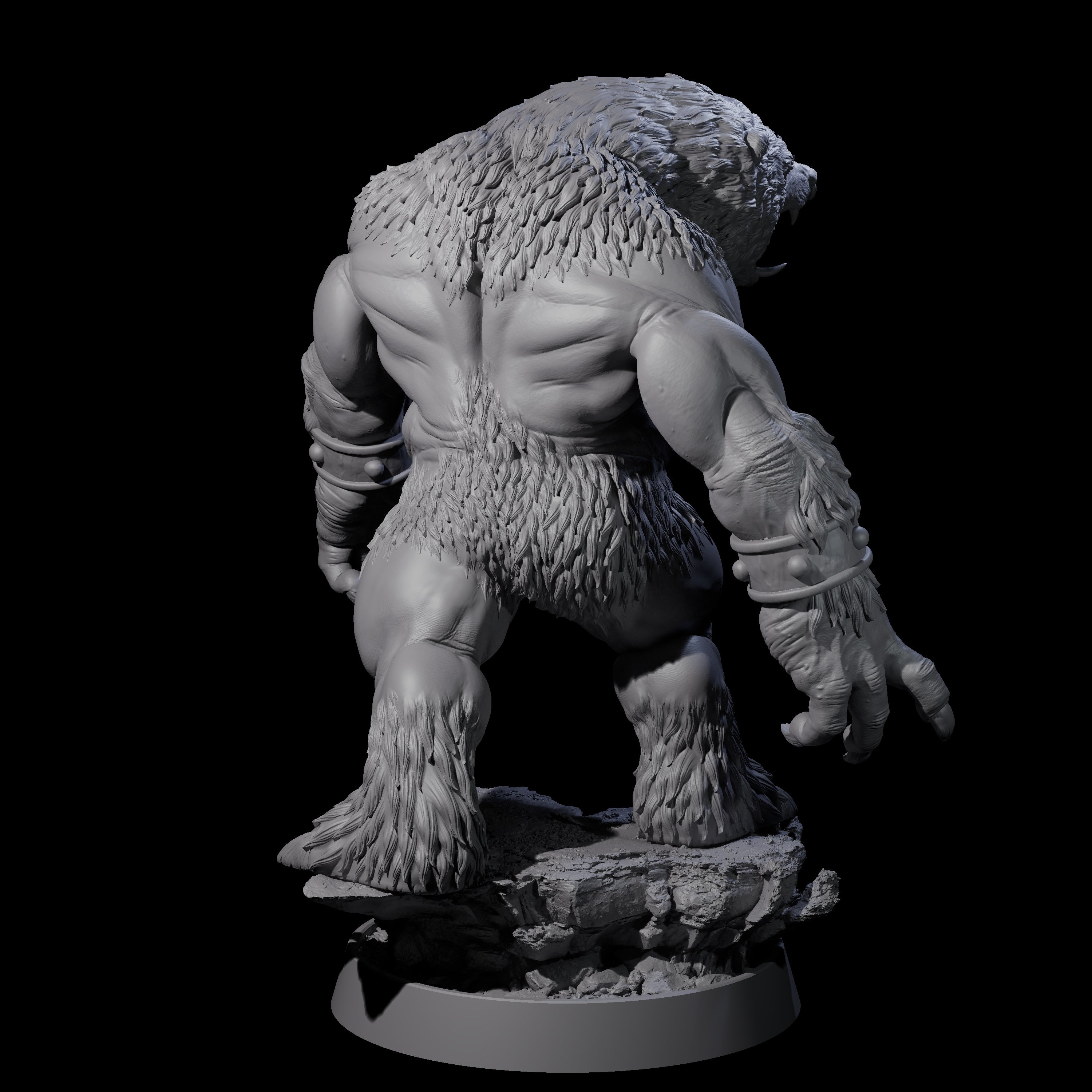 Imposing Ursine E Miniature for Dungeons and Dragons, Pathfinder or other TTRPGs