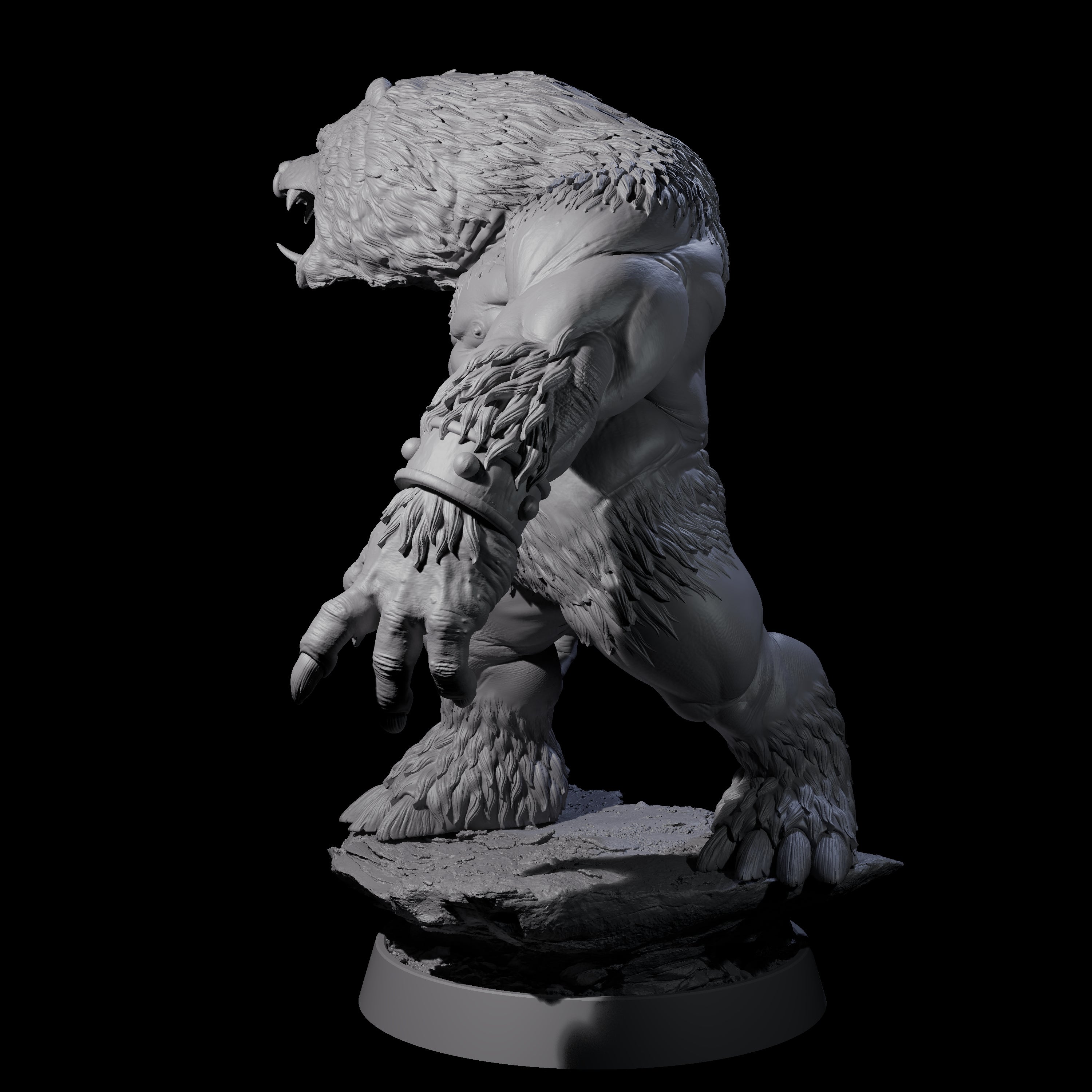 Imposing Ursine E Miniature for Dungeons and Dragons, Pathfinder or other TTRPGs