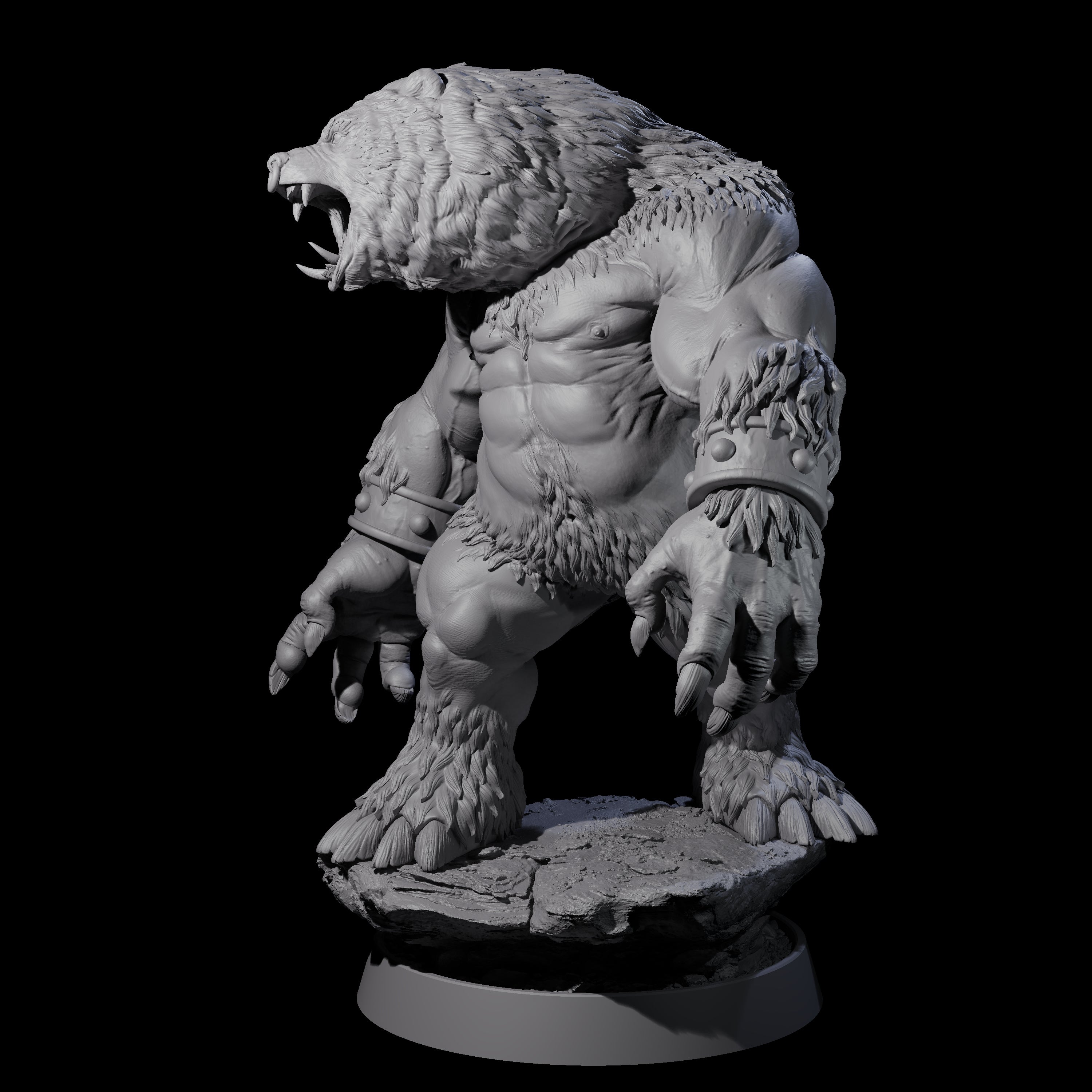 Imposing Ursine E Miniature for Dungeons and Dragons, Pathfinder or other TTRPGs