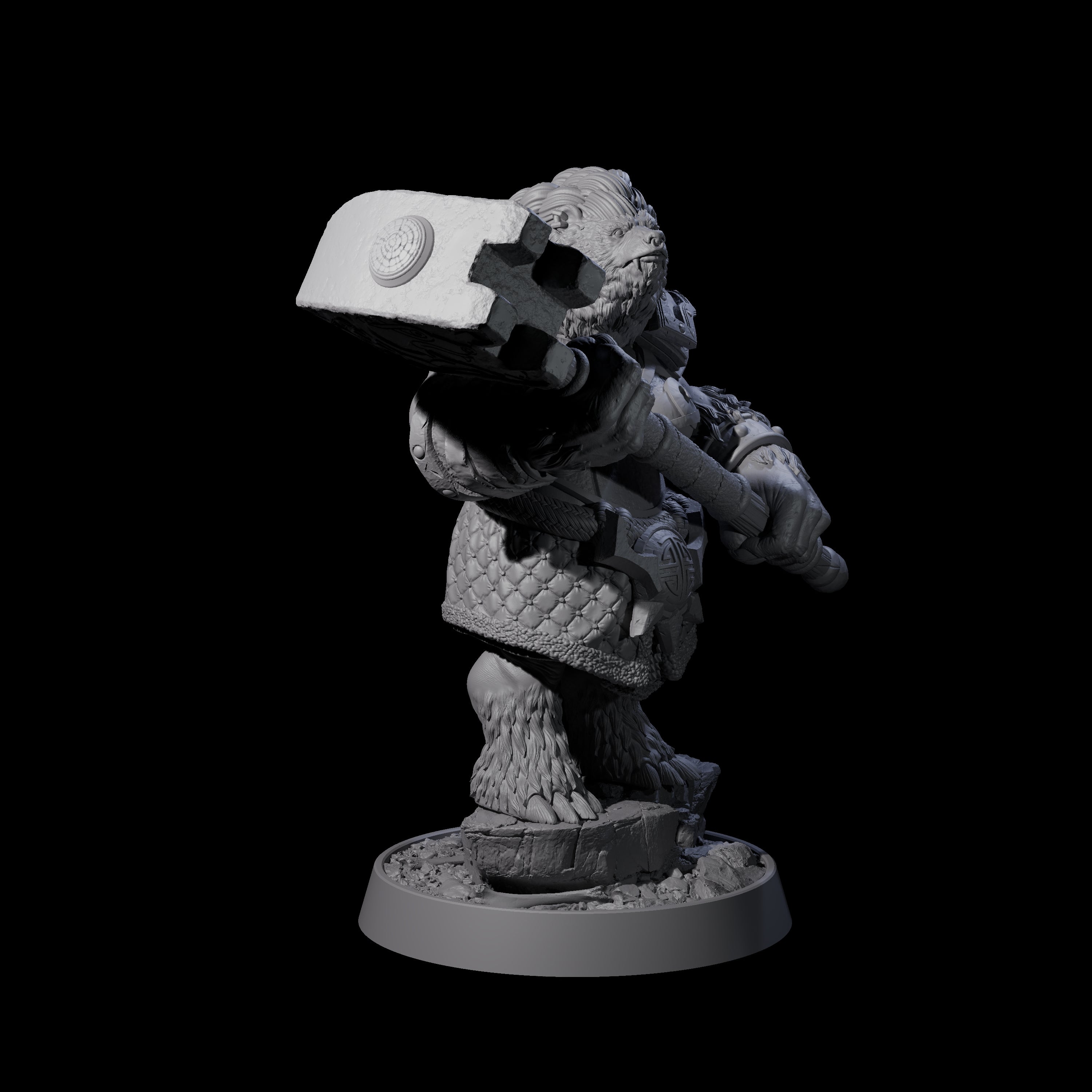 Imposing Ursine G Miniature for Dungeons and Dragons, Pathfinder or other TTRPGs