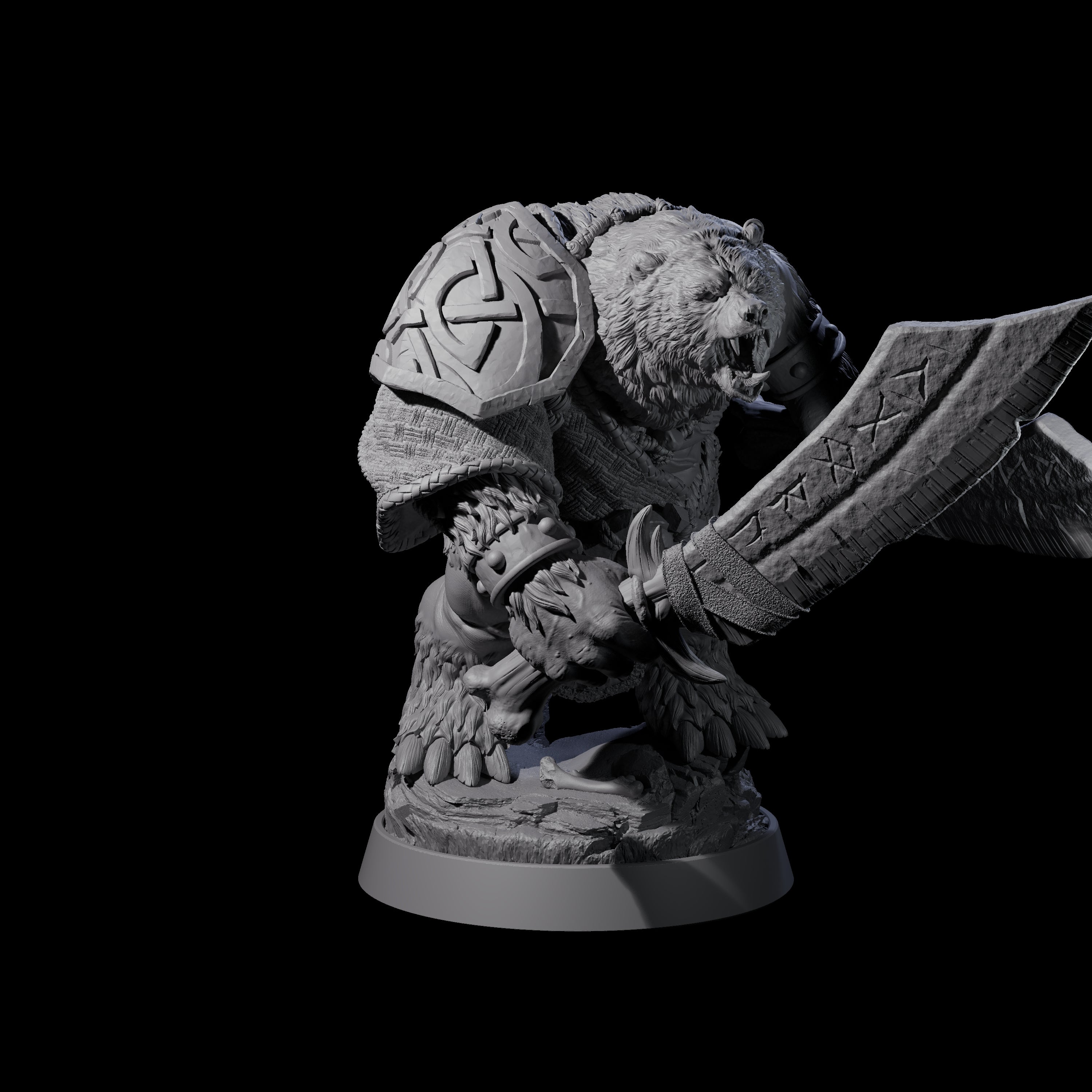 Imposing Ursine I Miniature for Dungeons and Dragons, Pathfinder or other TTRPGs