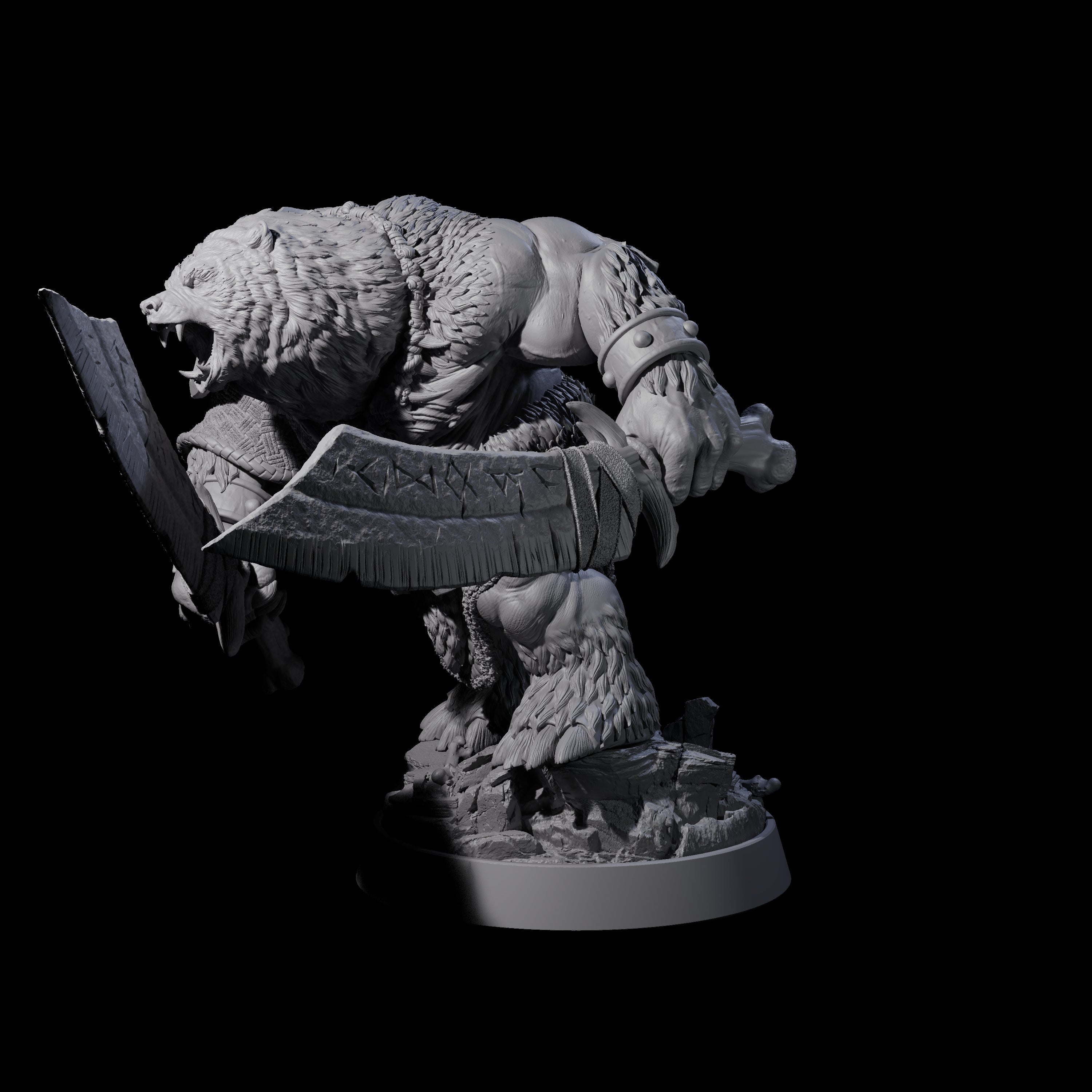 Imposing Ursine I Miniature for Dungeons and Dragons, Pathfinder or other TTRPGs